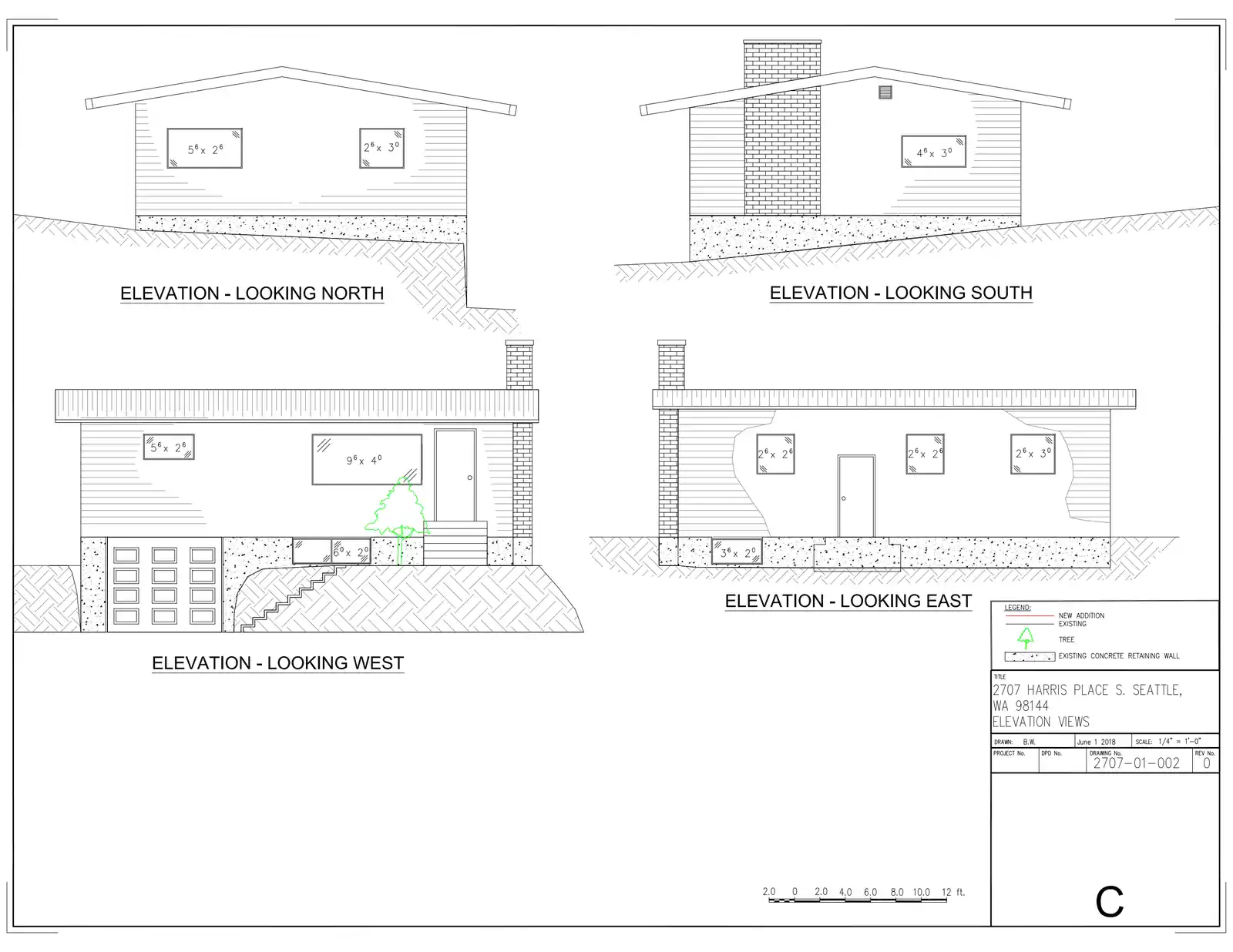 Site plan for 2707 Harris Pl S