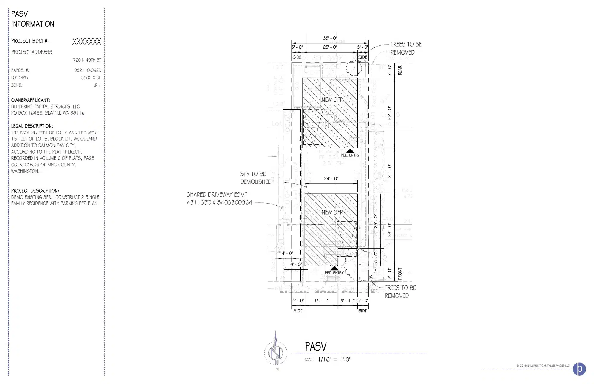 Site plan for 720 N 49th St