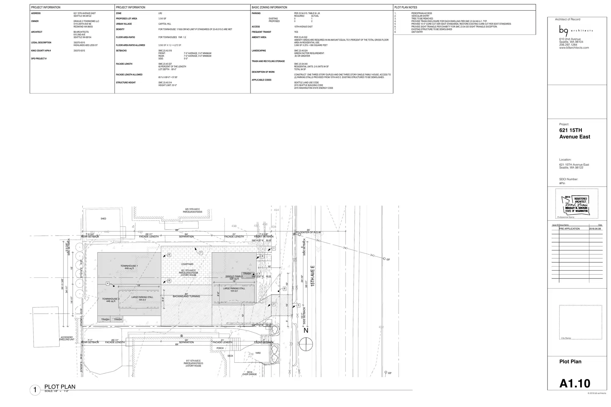 Site plan for 619 15th Ave E