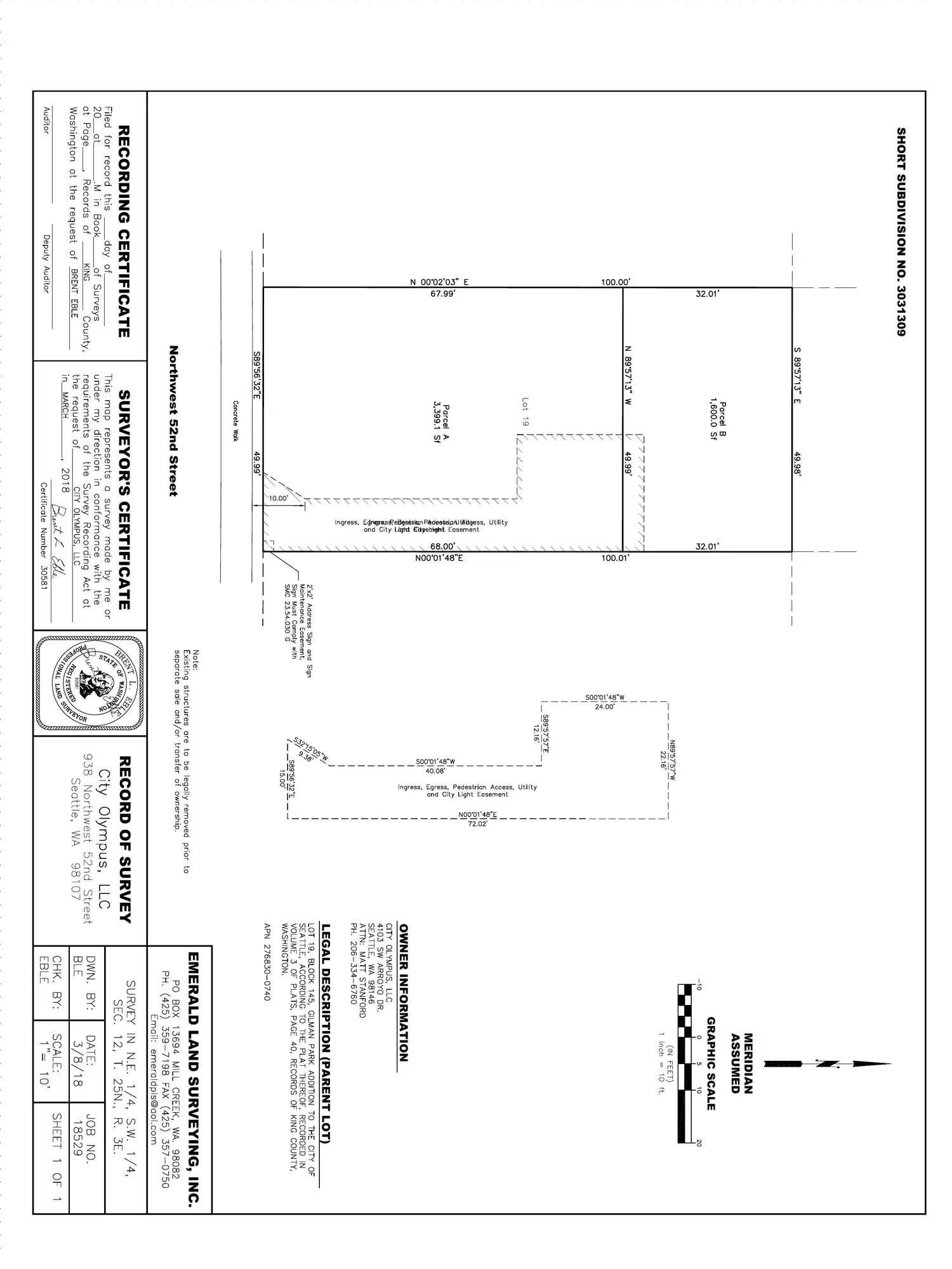 Site plan for 938 NW 52nd St