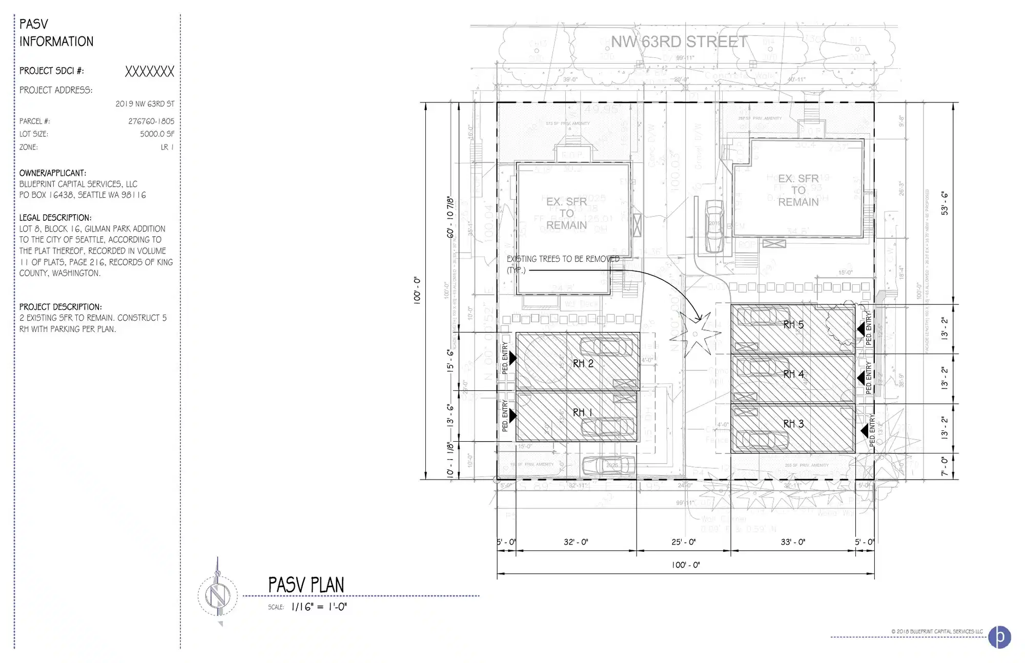 Site plan for 2023 NW 63rd St