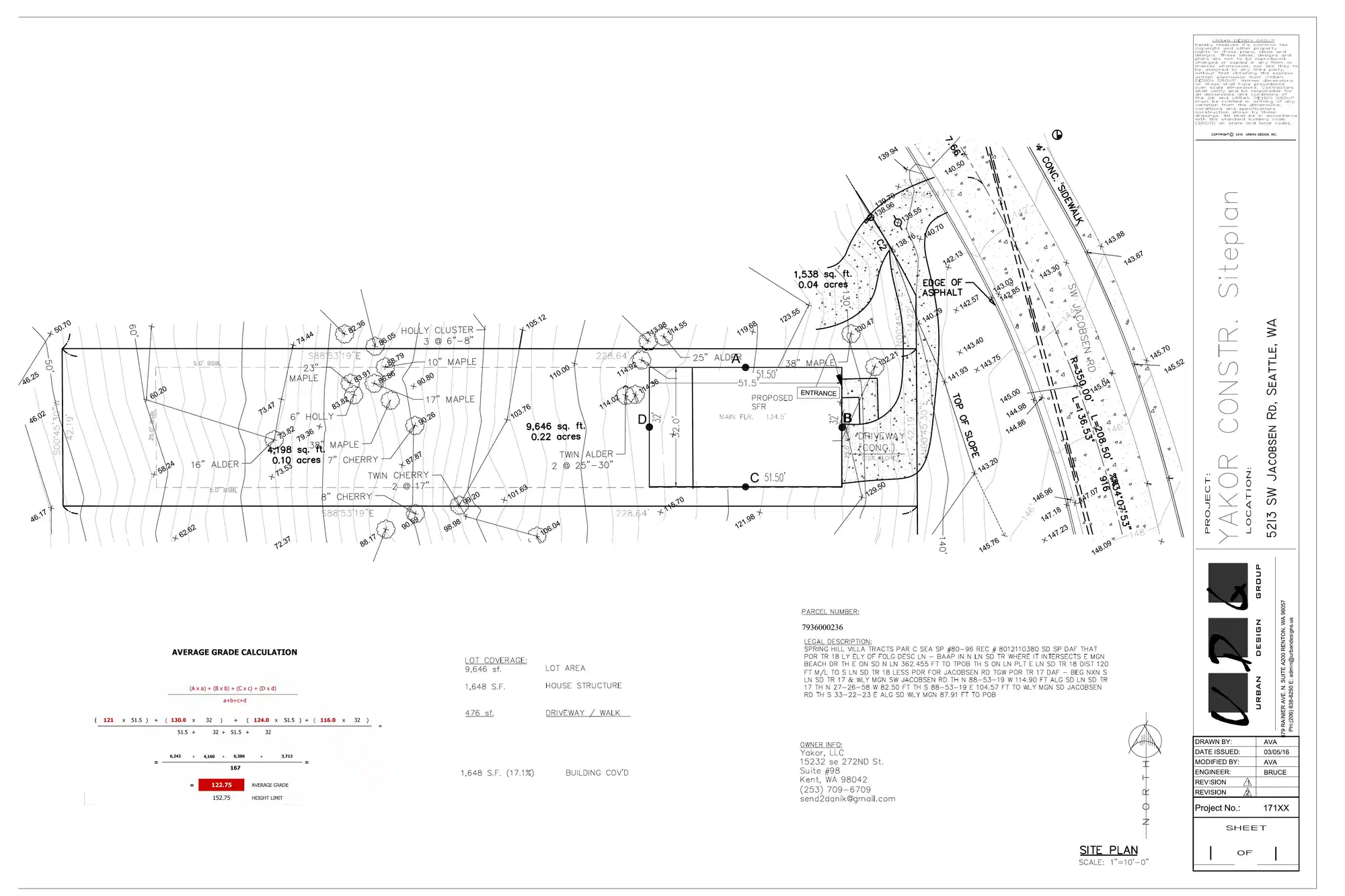 Site plan for 5213 SW Jacobsen Rd