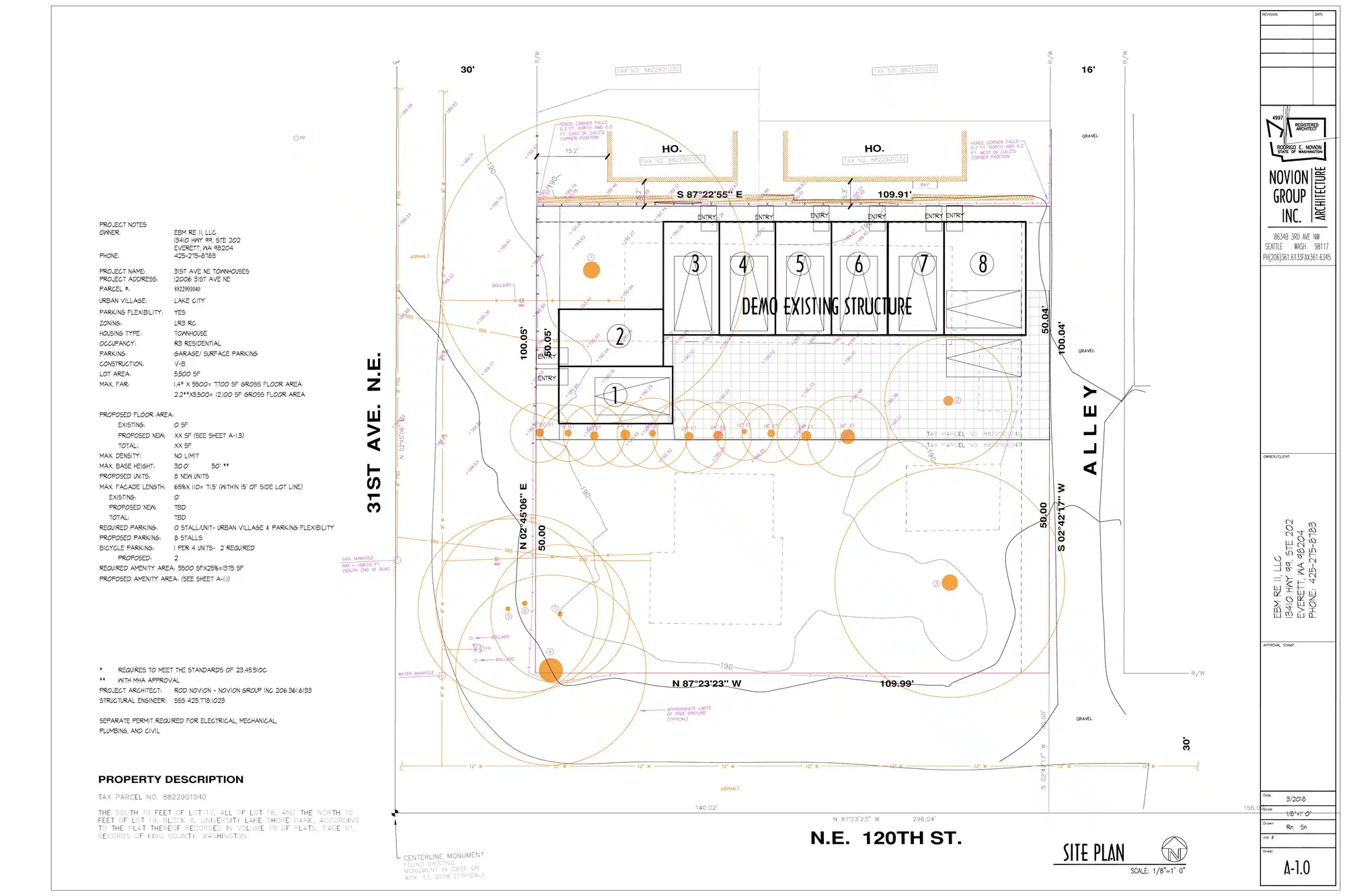 Site plan for 12006 31st Ave NE
