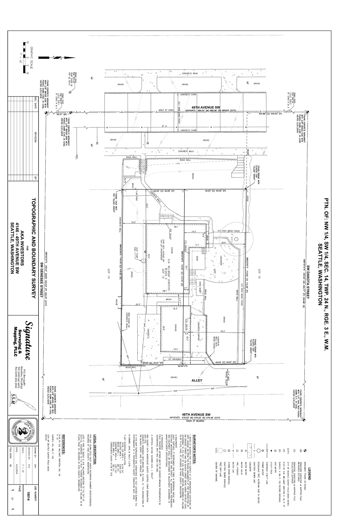 Site plan for 4146 49th Ave SW