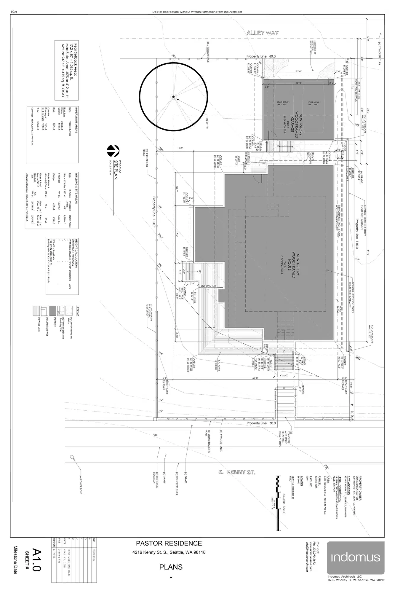 Site plan for 4216 S Kenny St