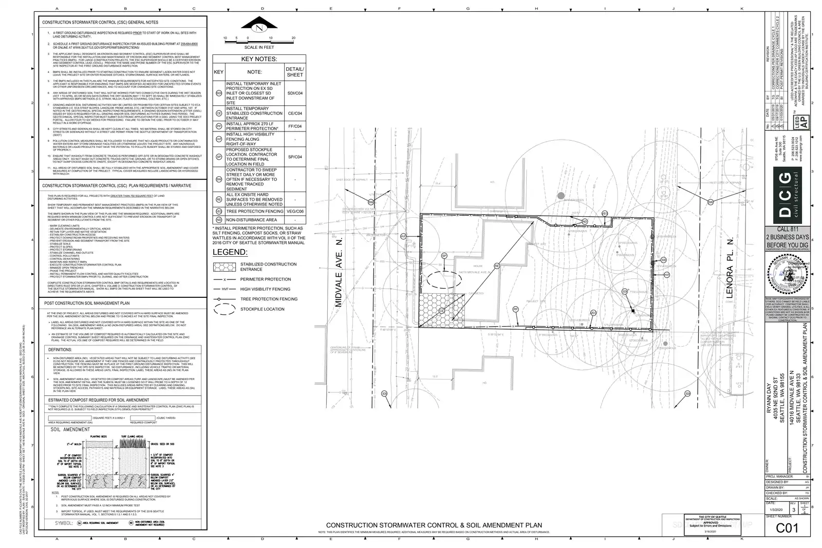 Site plan for 14016 Midvale Ave N