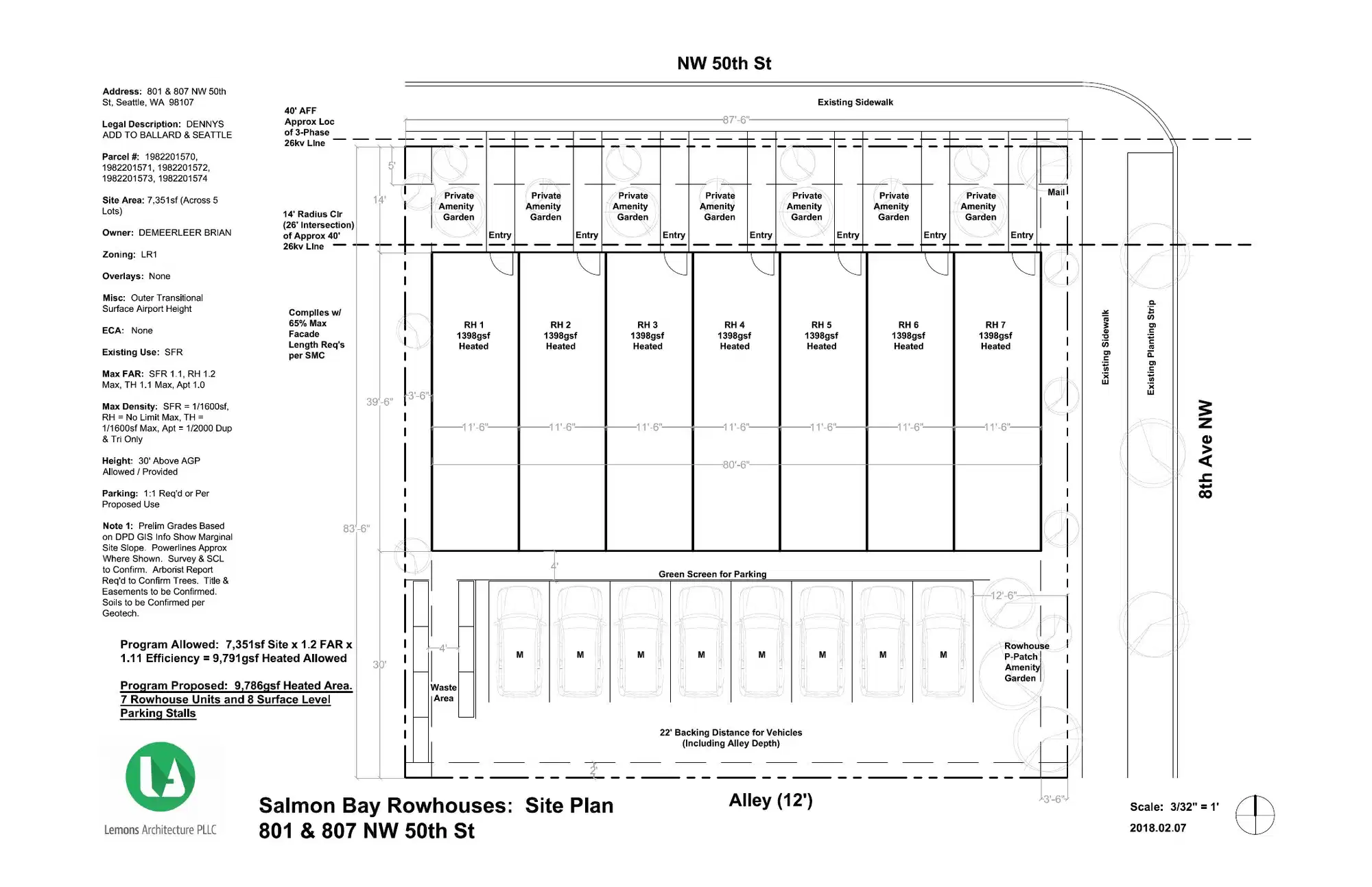 Site plan for 801 NW 50th St