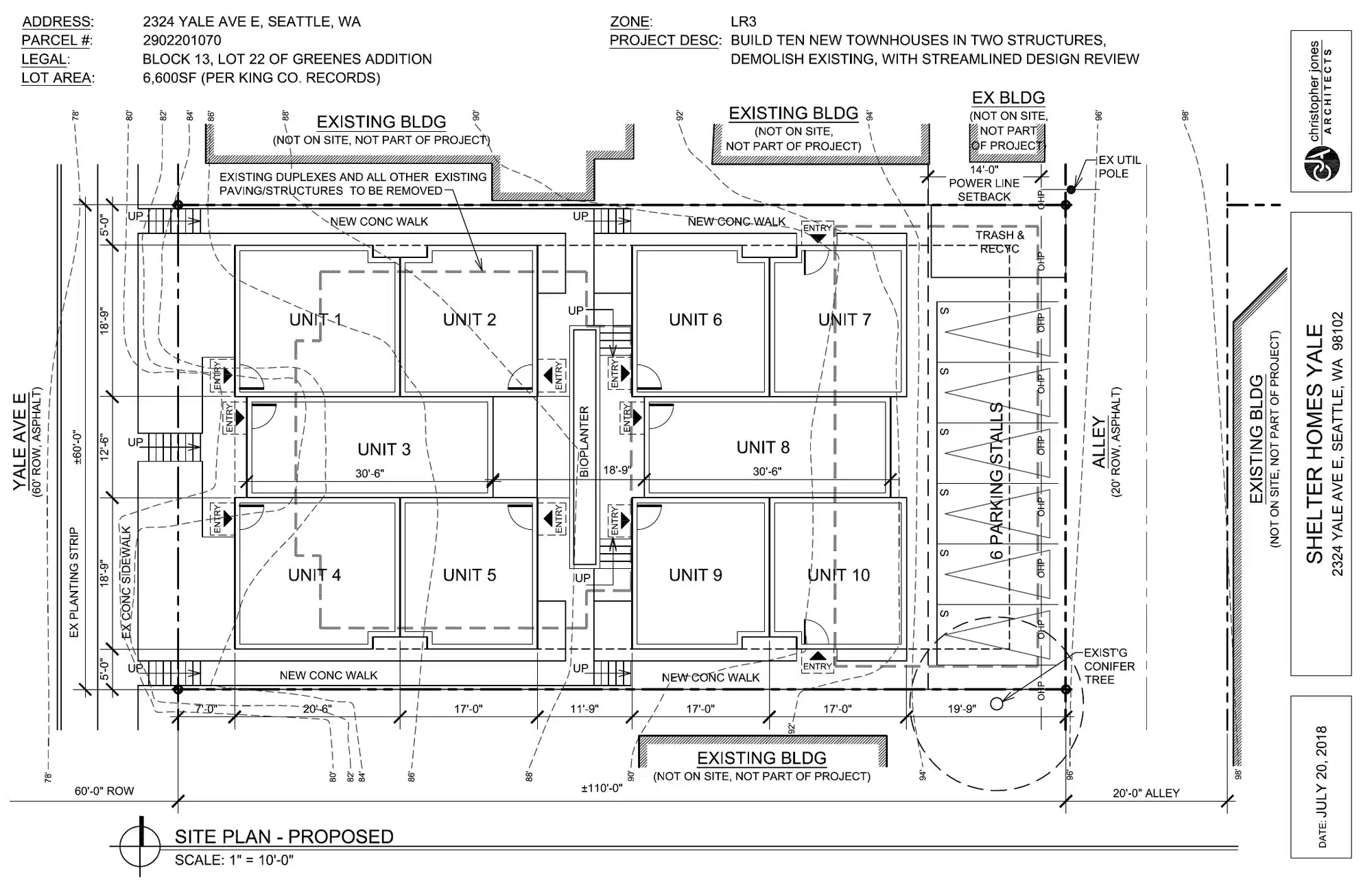 Site plan for 1518 5th Ave N