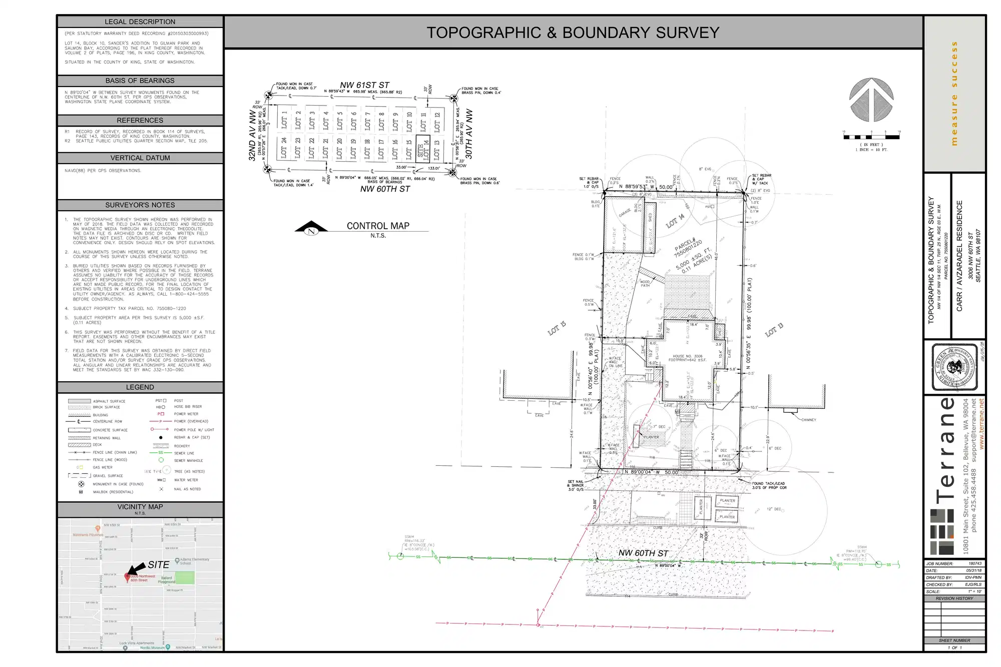 Site plan for 3006 NW 60th St