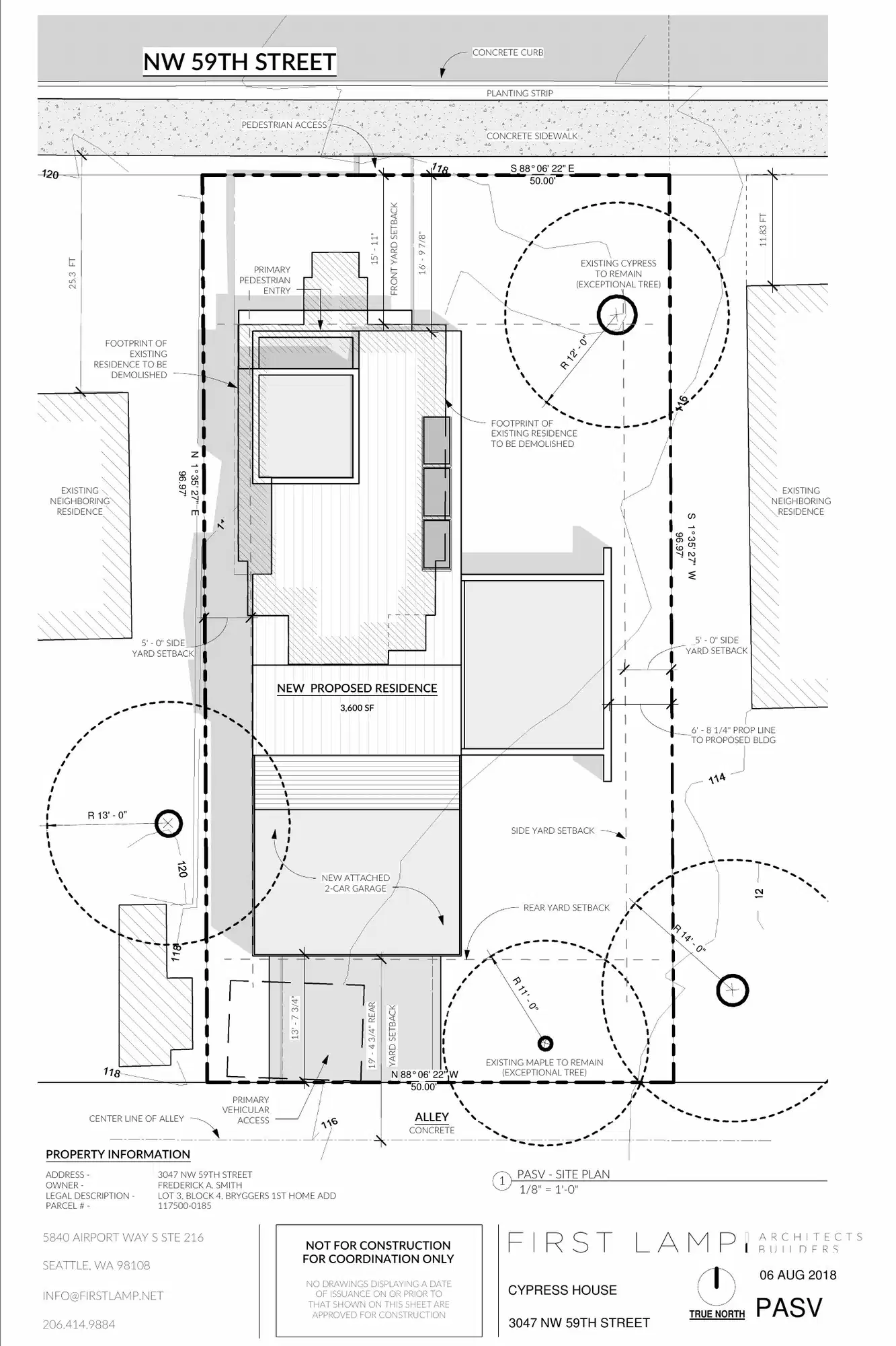 Site plan for 3047 NW 59th St