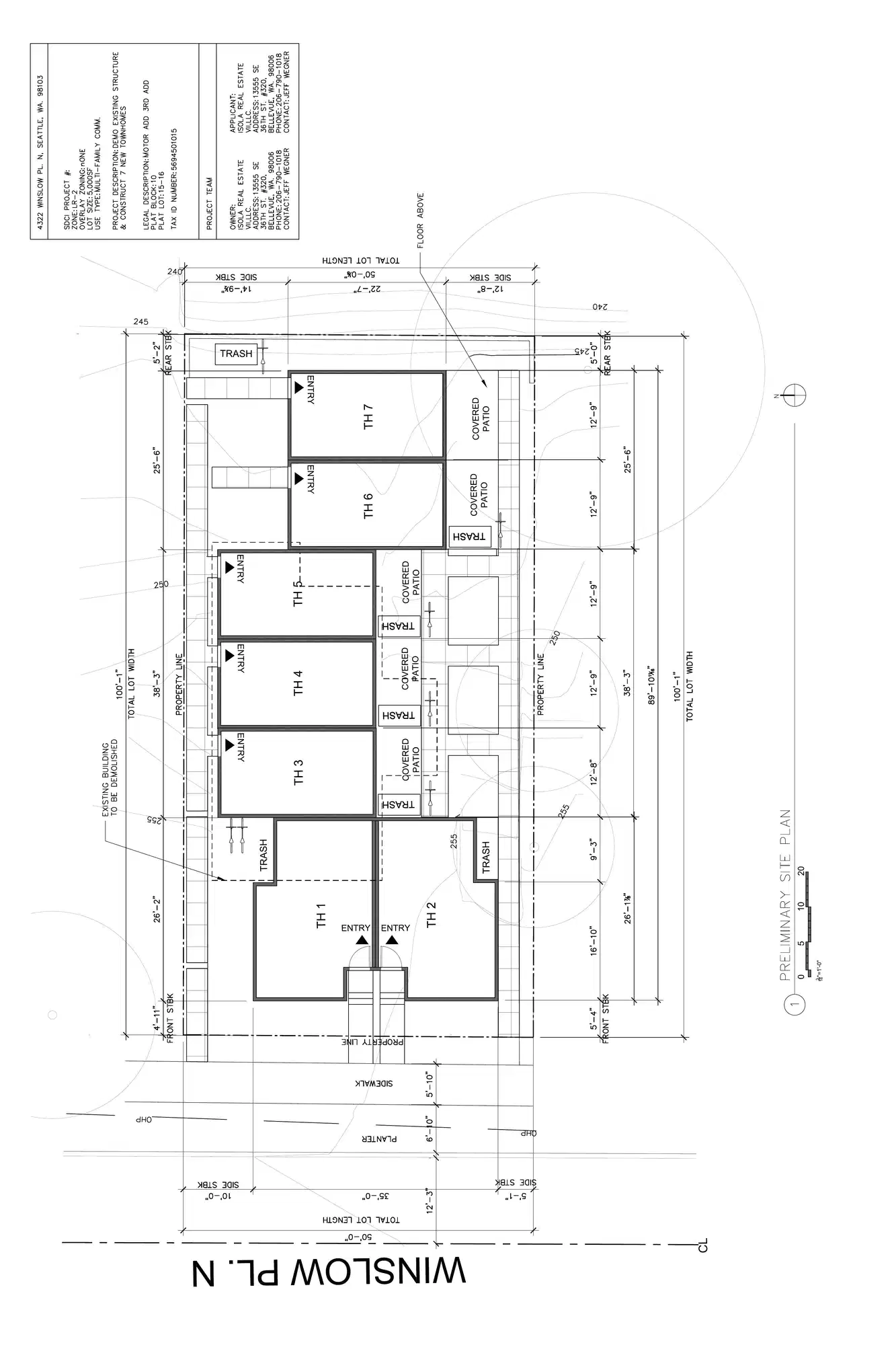 Site plan for 4322 Winslow Pl N