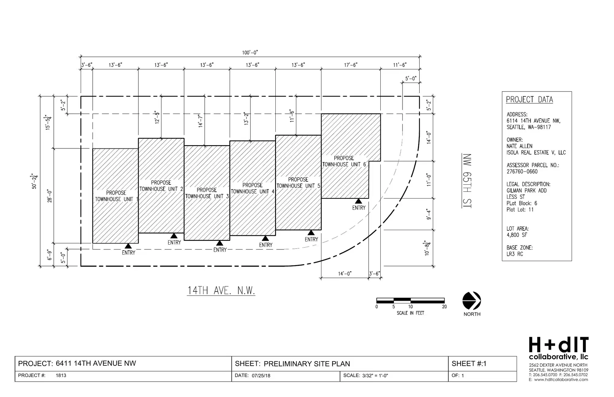 Site plan for 6415 14th Ave NW
