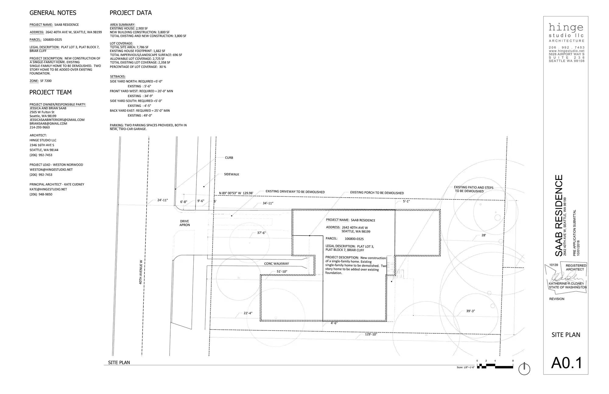 Site plan for 2642 40th Ave W