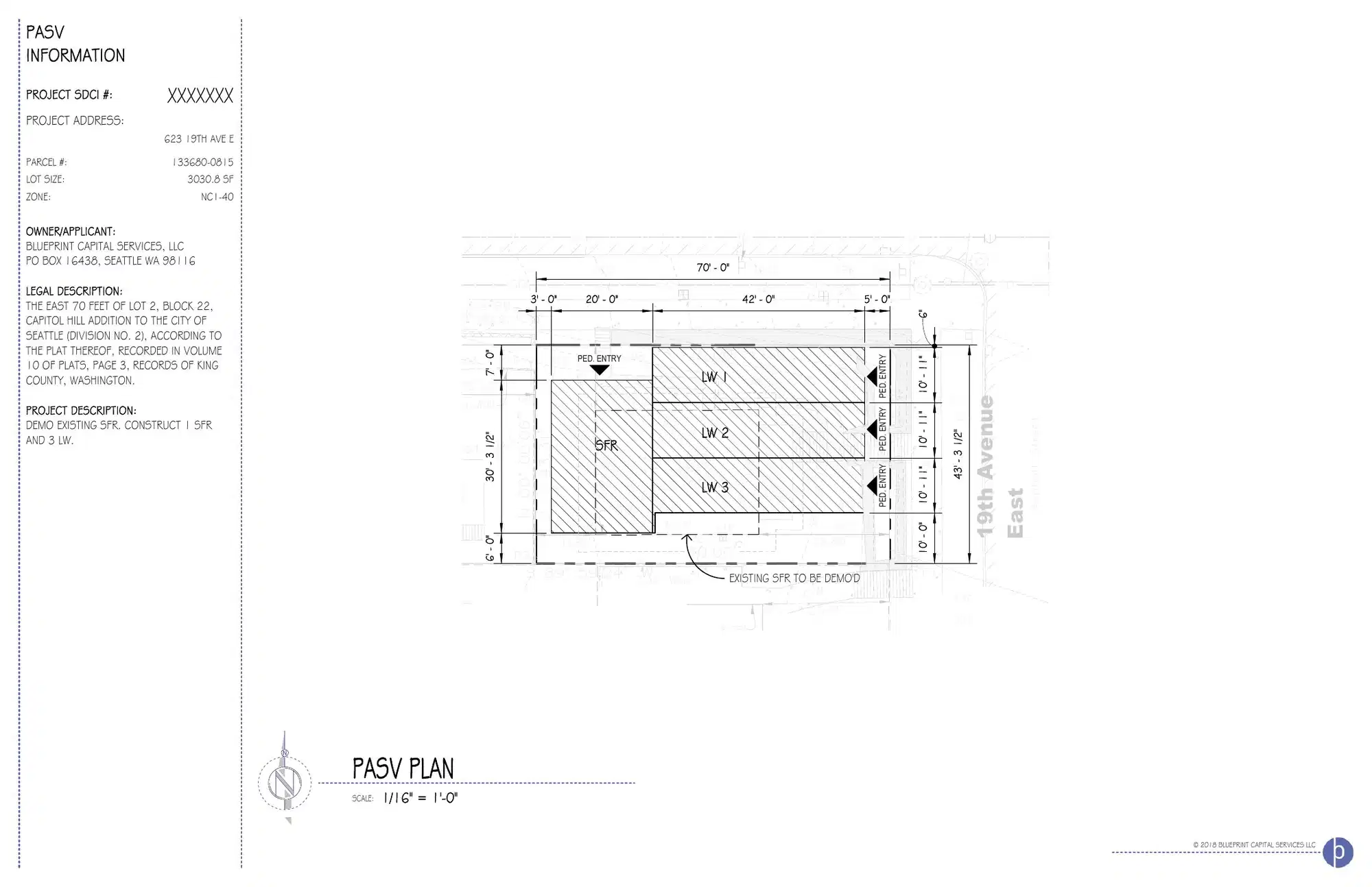Site plan for 623 19th Ave E