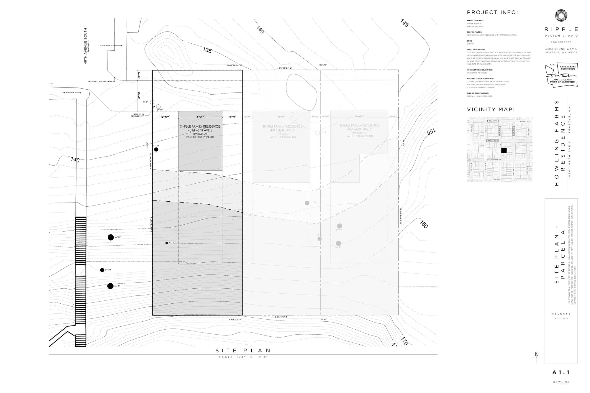 Site plan for 4820 46th Ave S