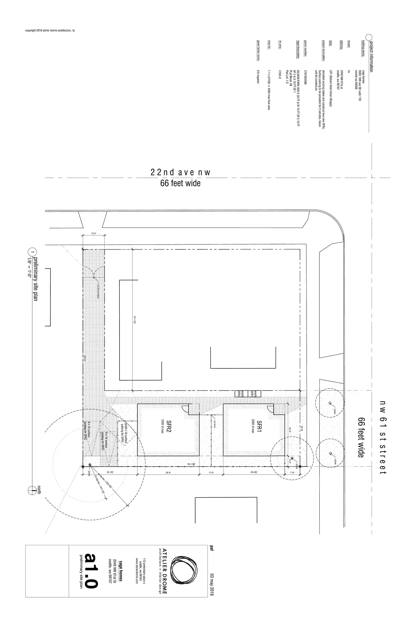Site plan for 2049 NW 61st St