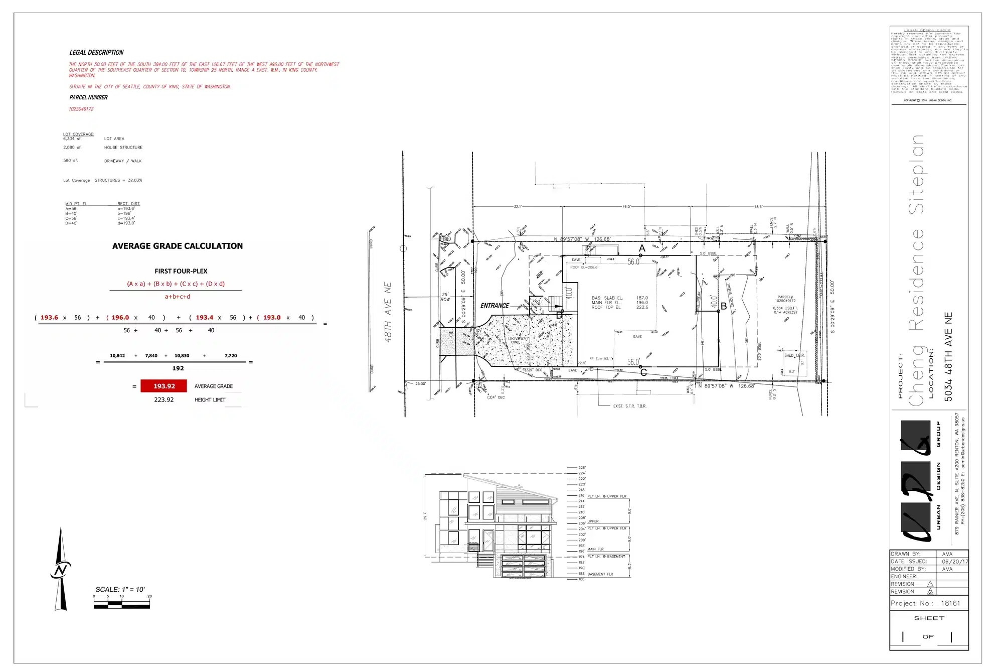 Site plan for 5034 48th Ave NE