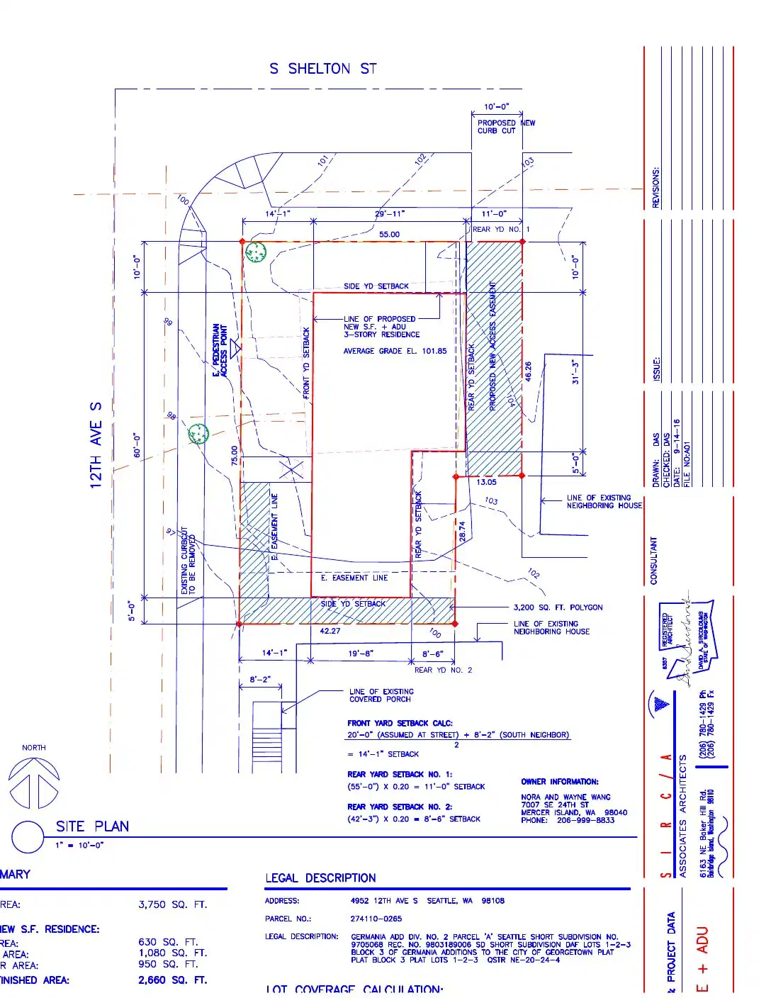 Site plan for 4952 12th Ave S