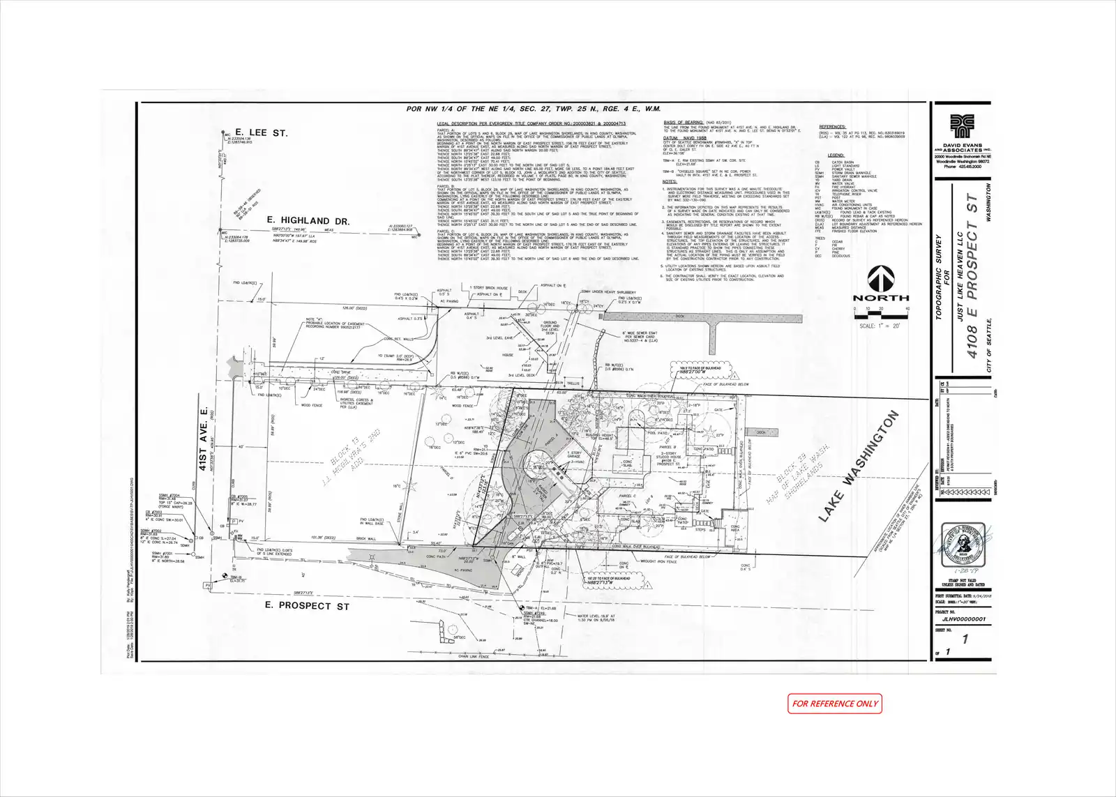 Site plan for 4108 E Prospect St