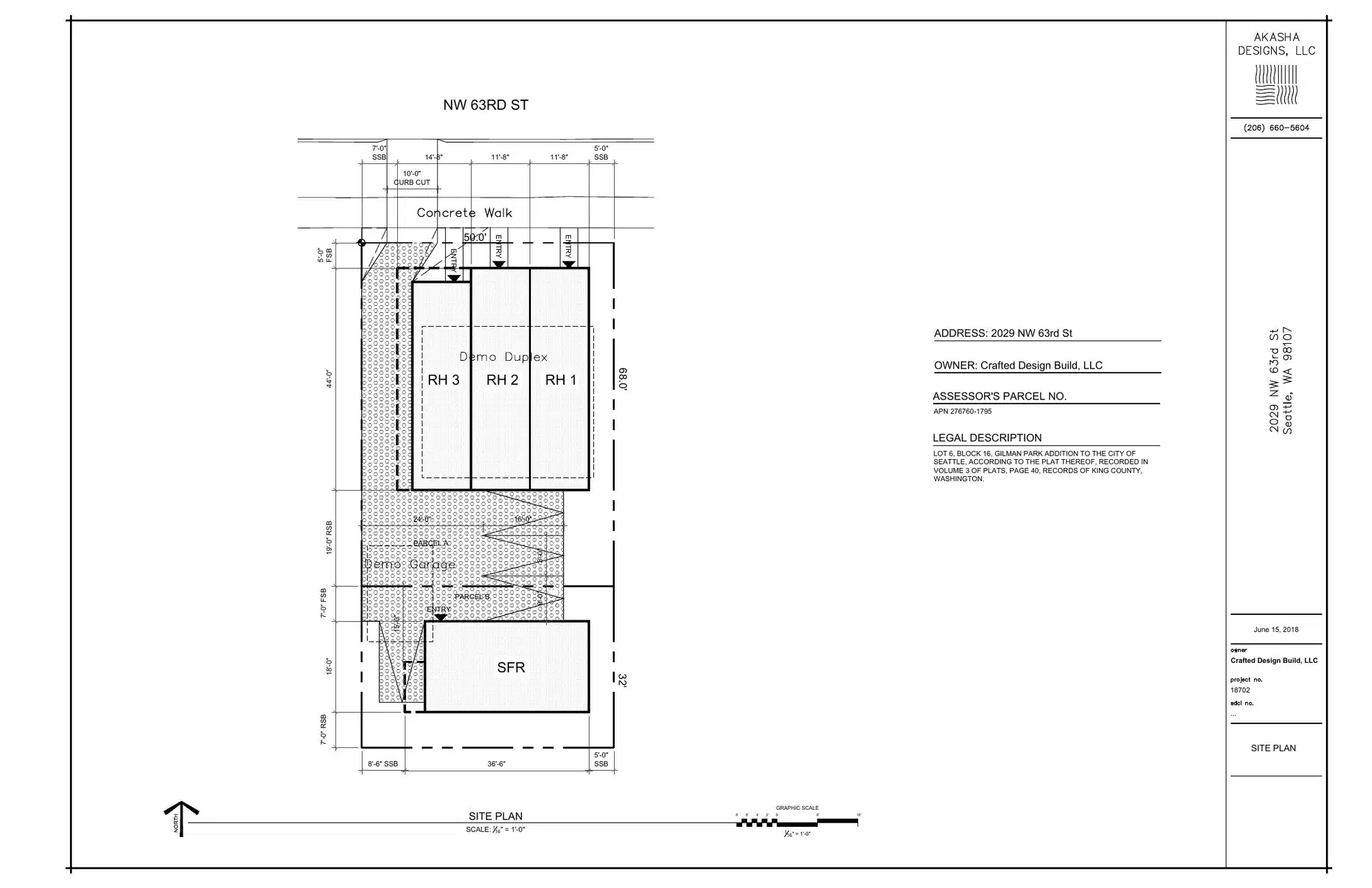 Site plan for 2031 NW 63rd St