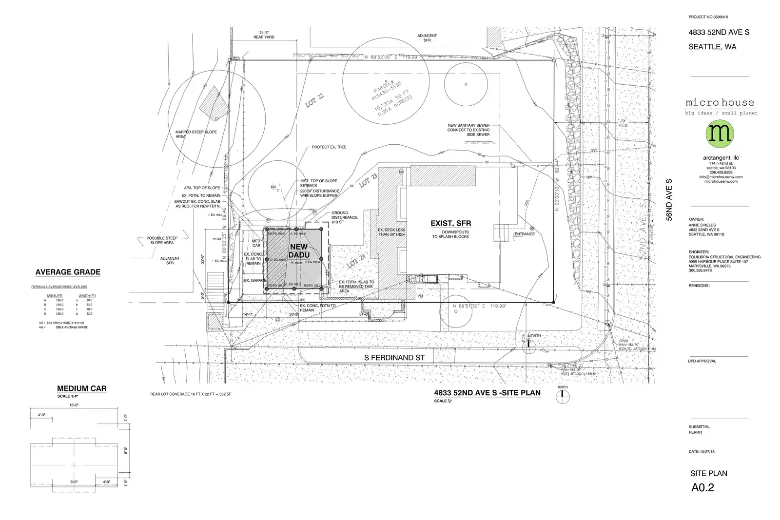 Site plan for 4833 52nd Ave S