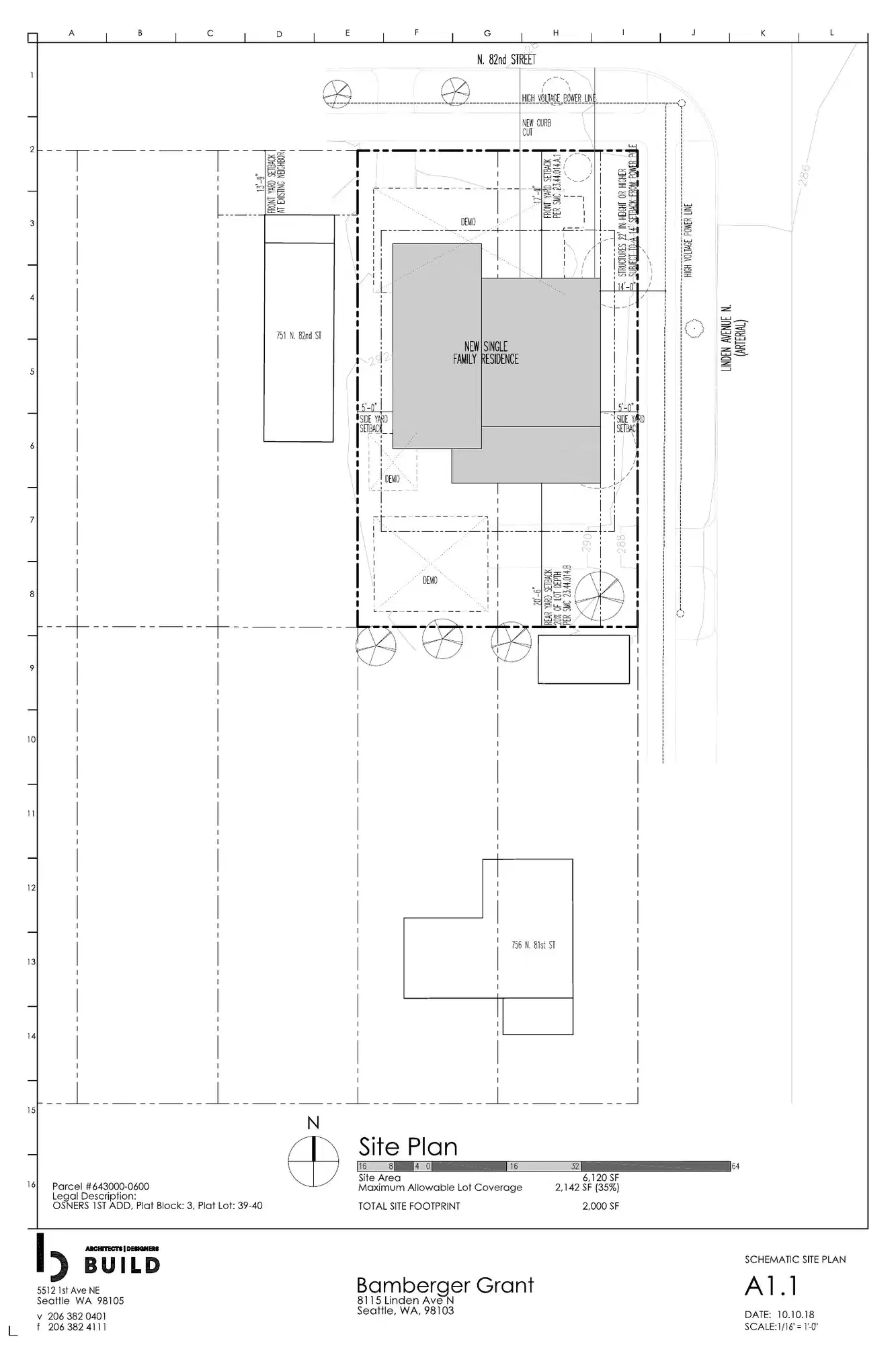 Site plan for 757 N 82nd St