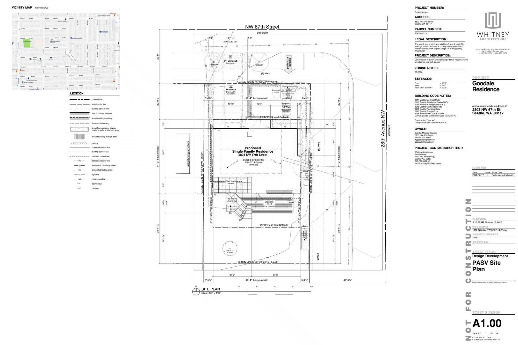 Site plan for 2803 NW 67th St