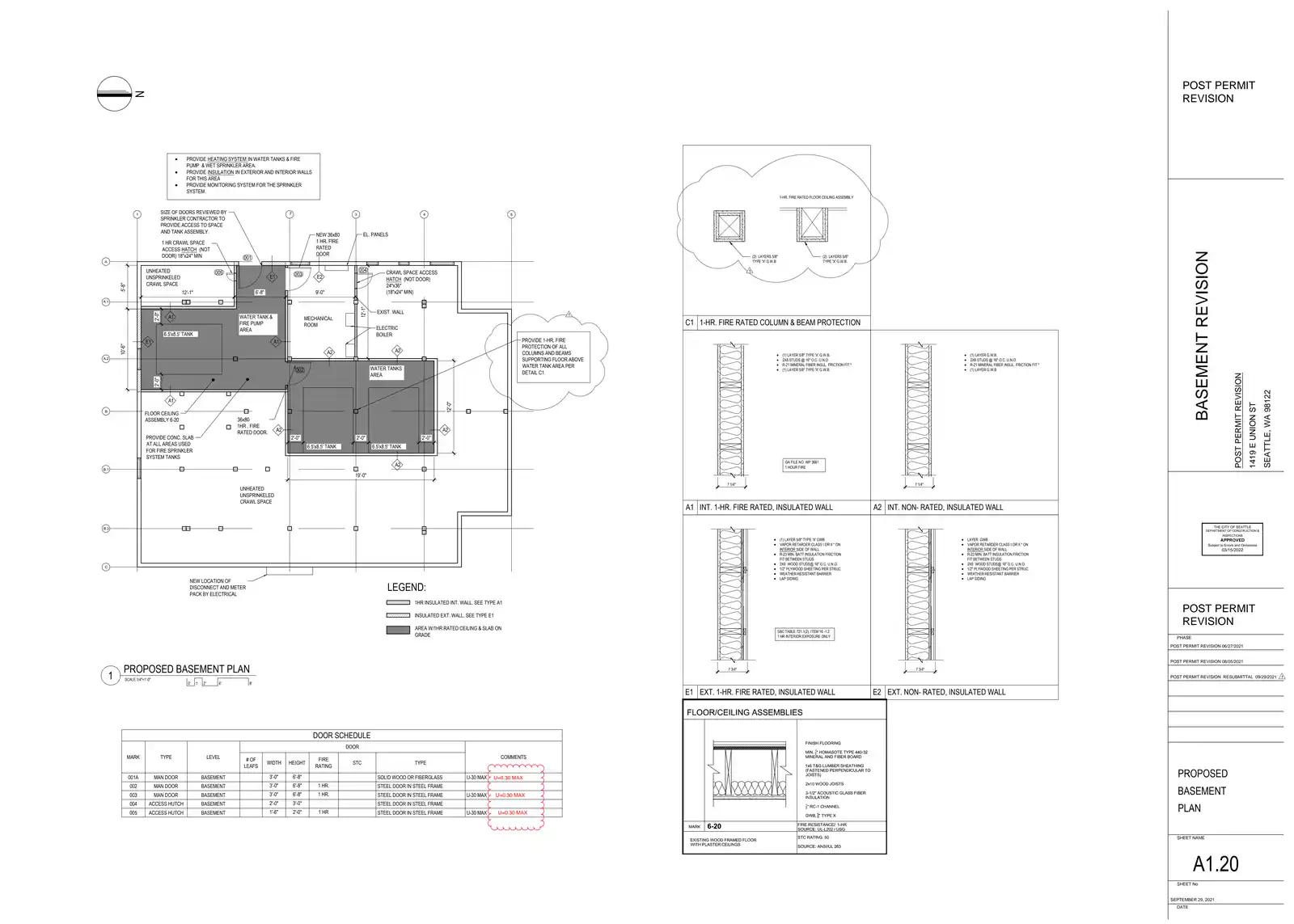 Site plan for 1419 E Union St