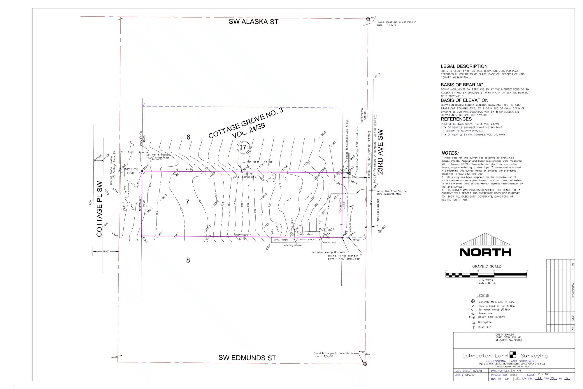 Site plan for 4727 23rd Ave SW