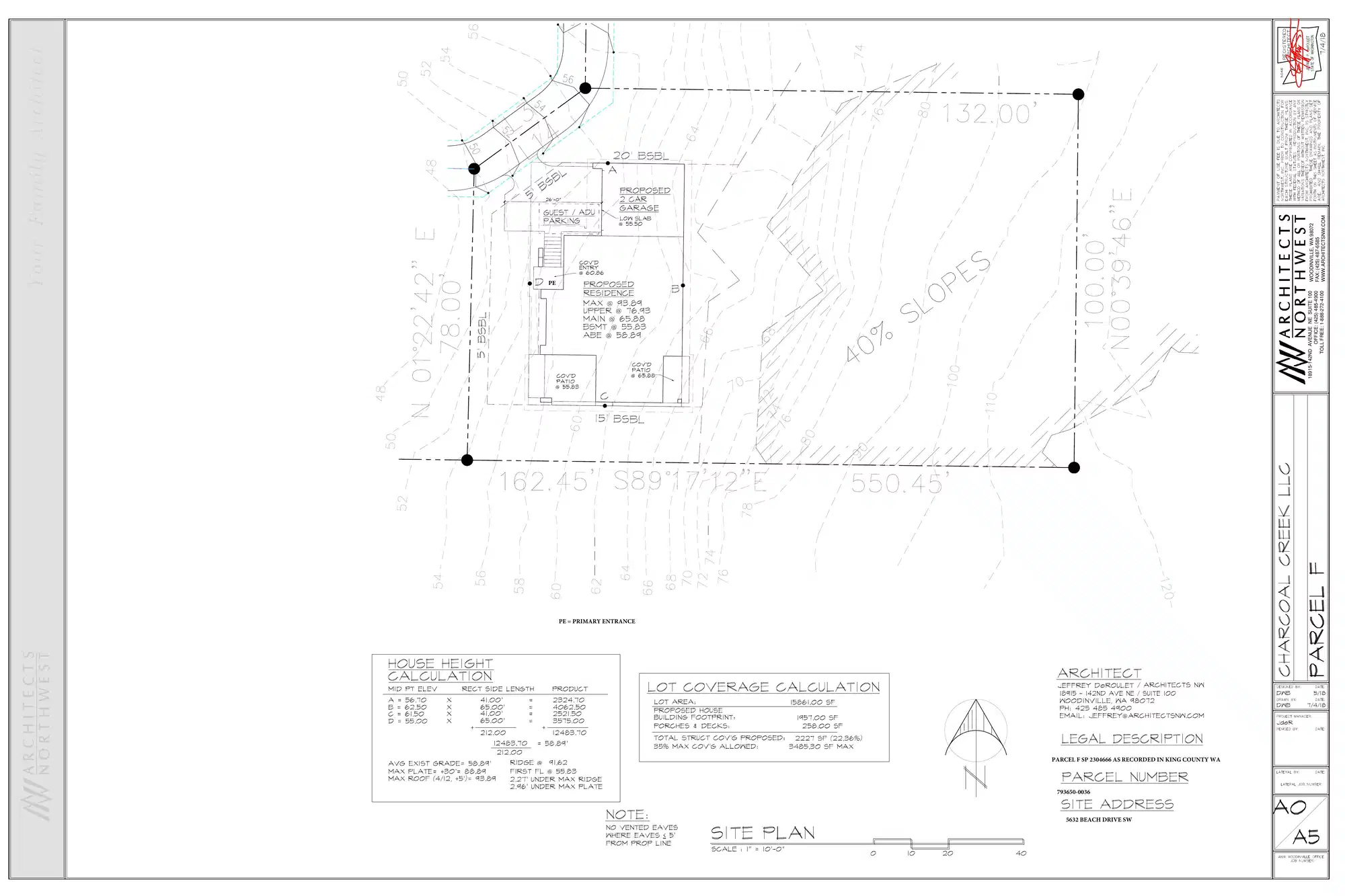 Site plan for 5632 Beach Dr SW