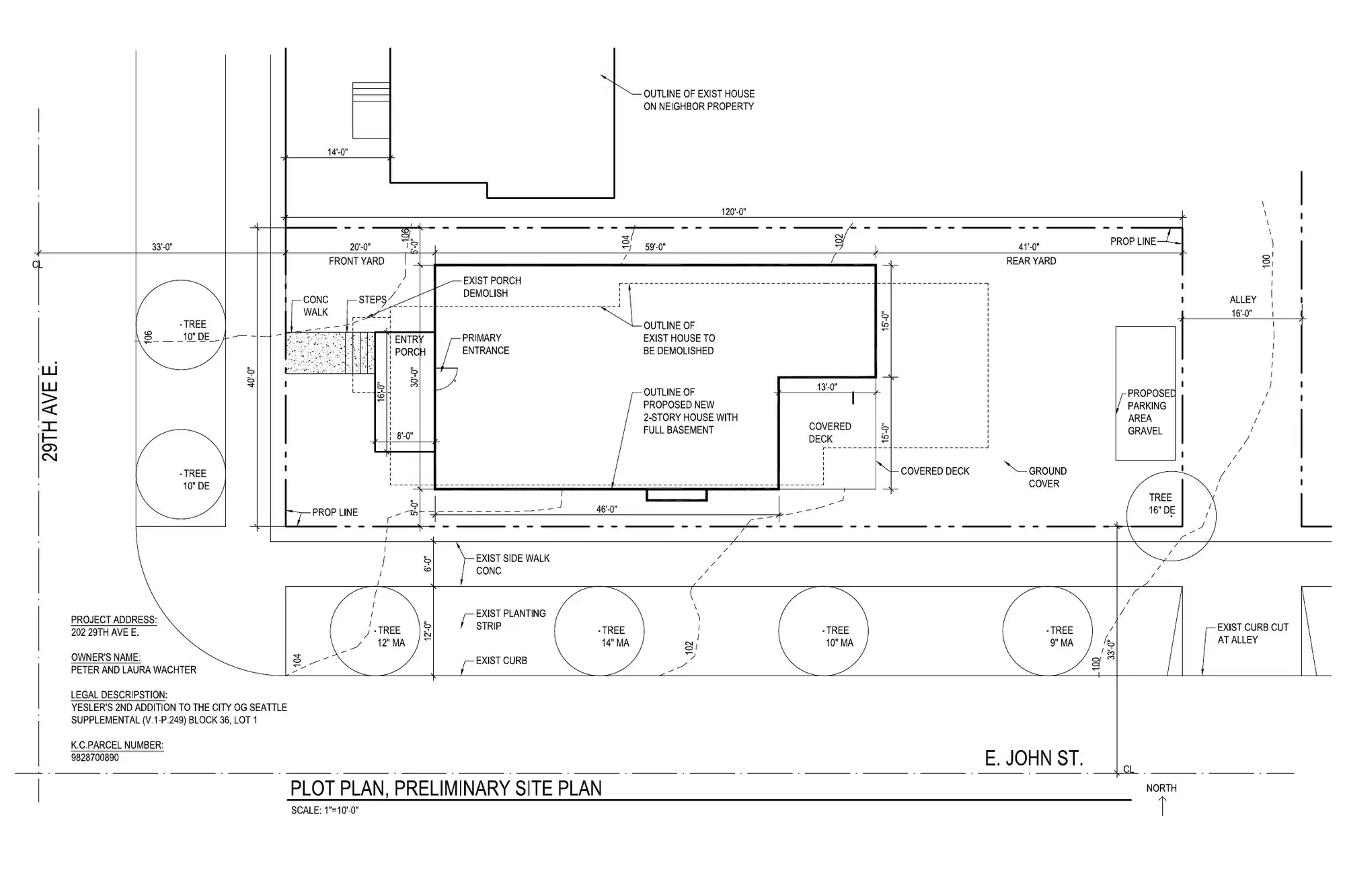 Site plan for 202 29th Ave E