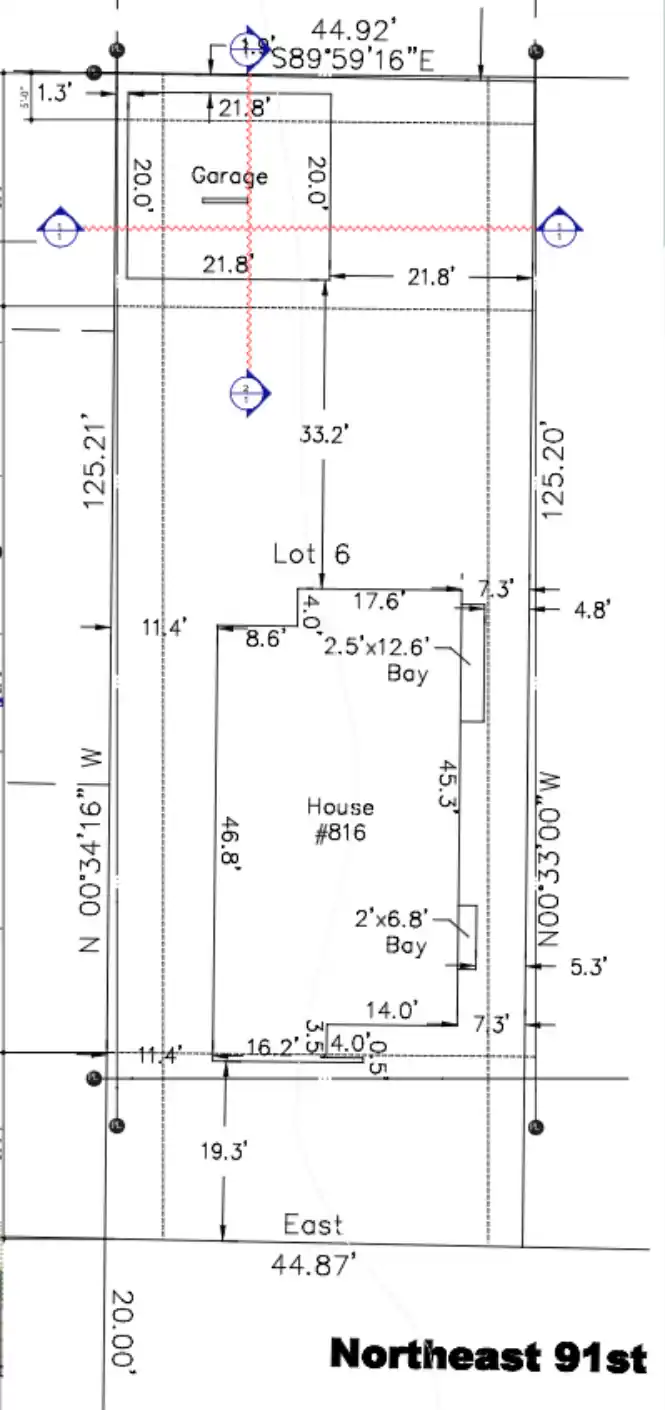 Site plan for 816 NE 91st St