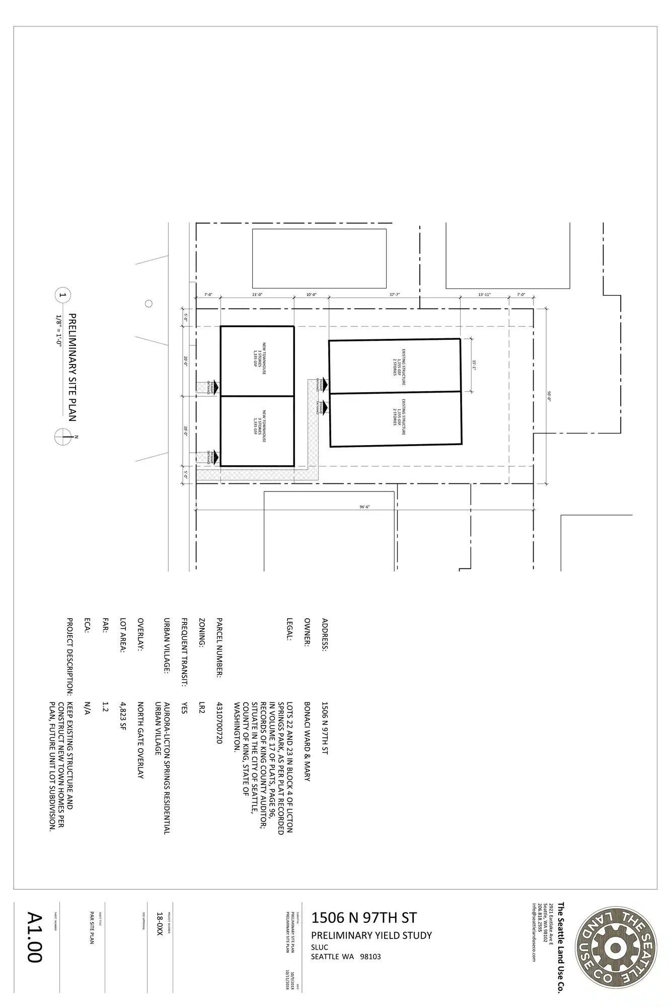 Site plan for 1506 N 97th St
