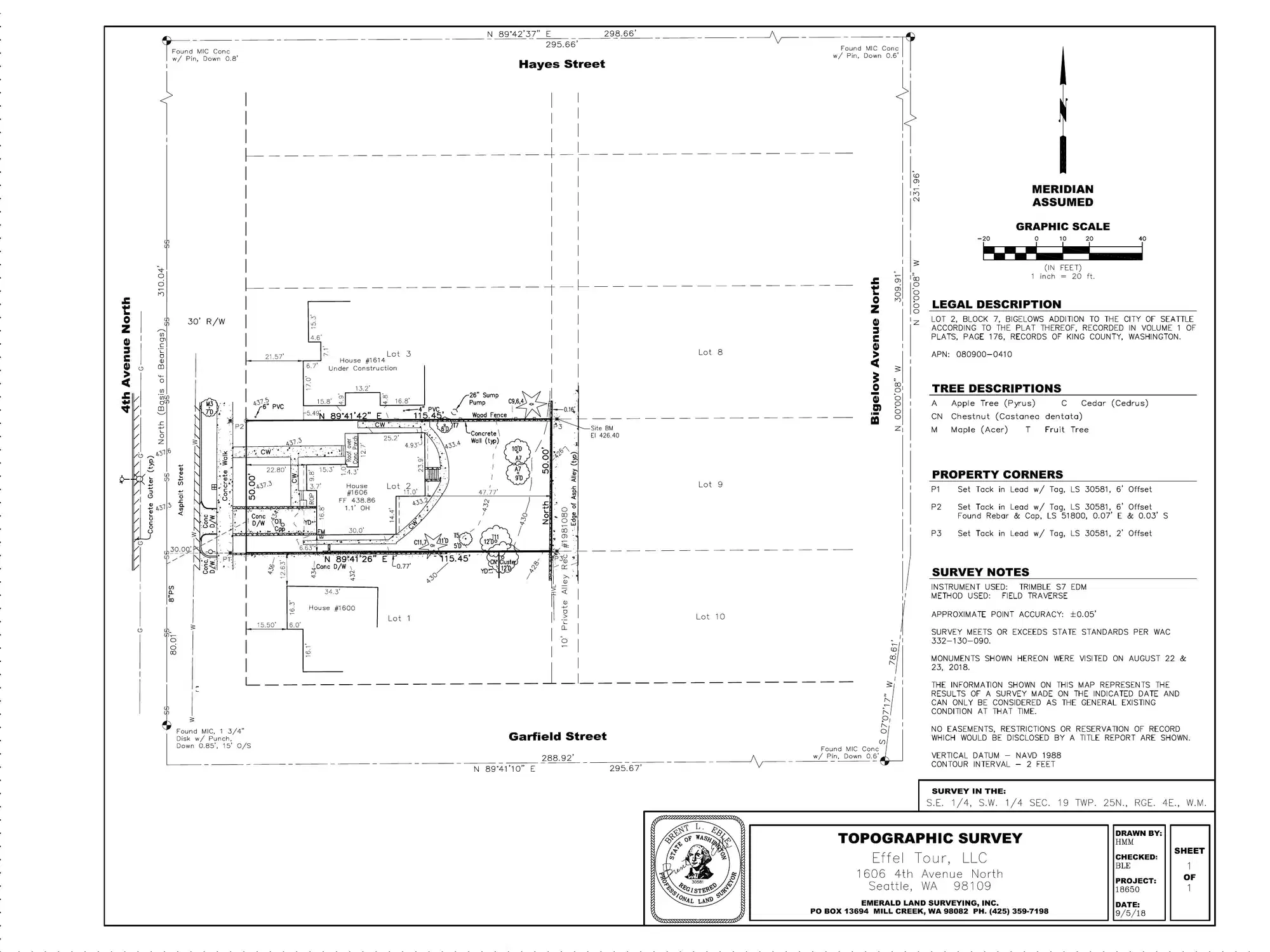 Site plan for 1606 4th Ave N