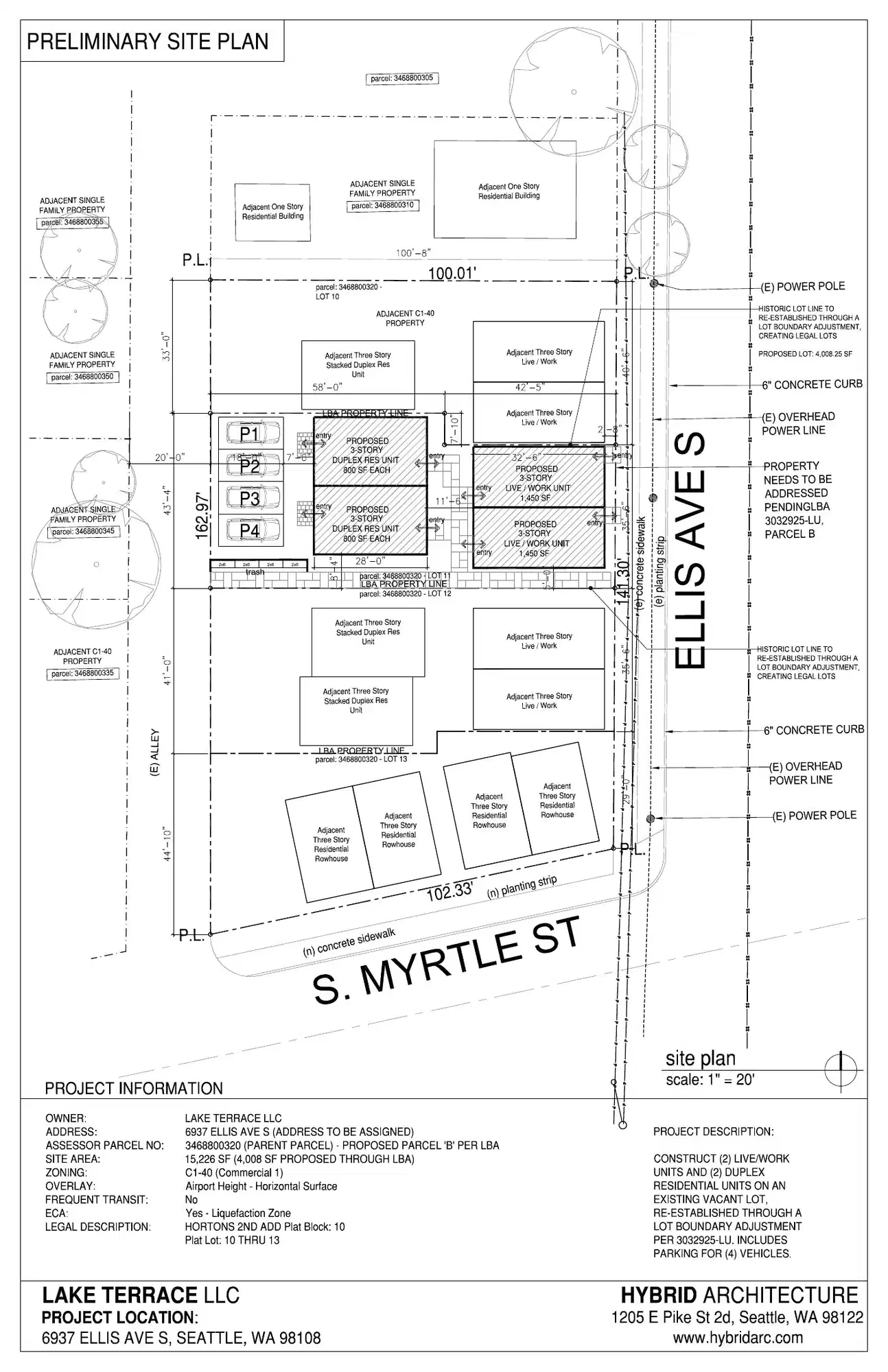 Site plan for 6951 Ellis Ave S