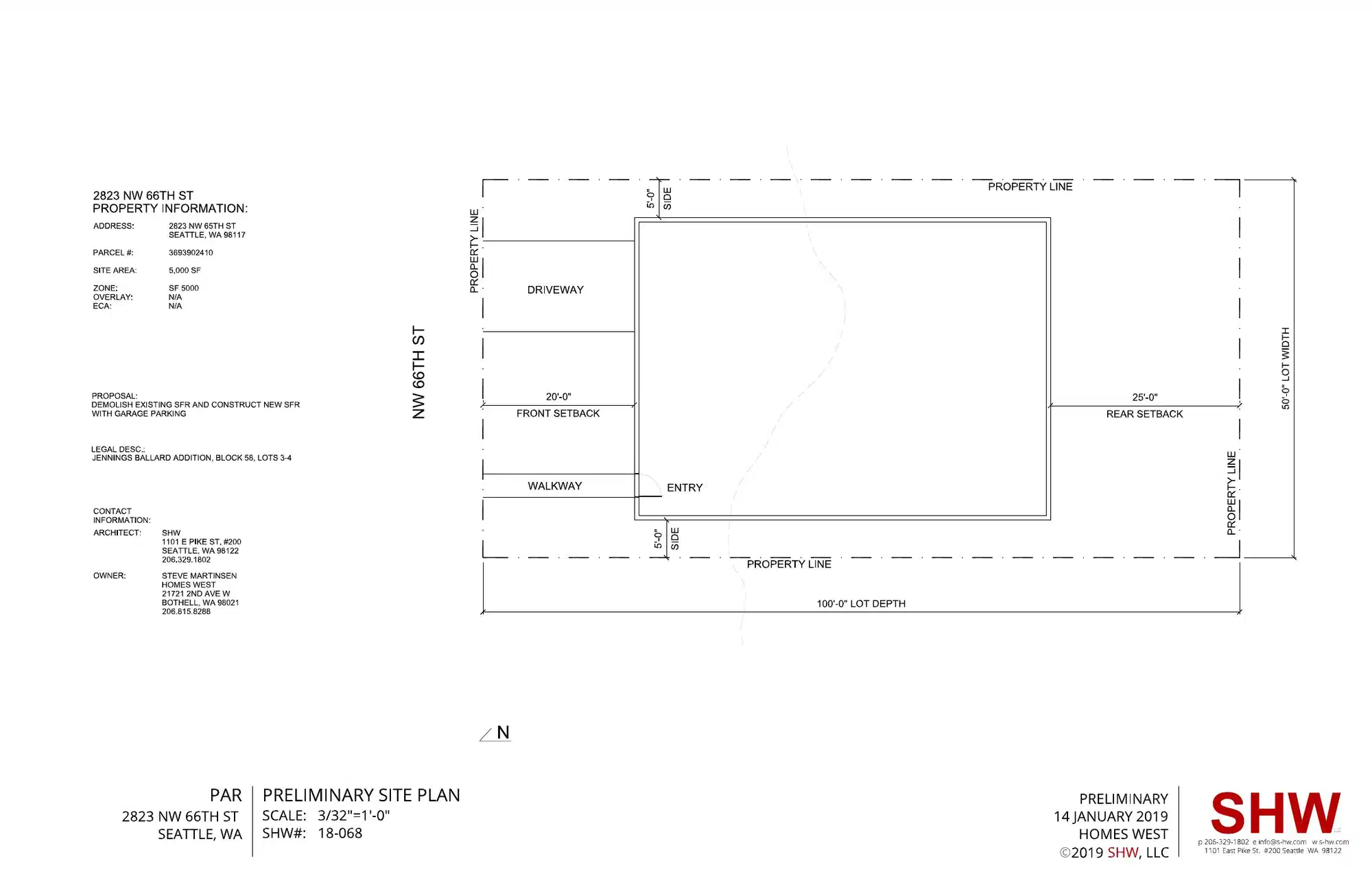 Site plan for 2823 NW 66th St