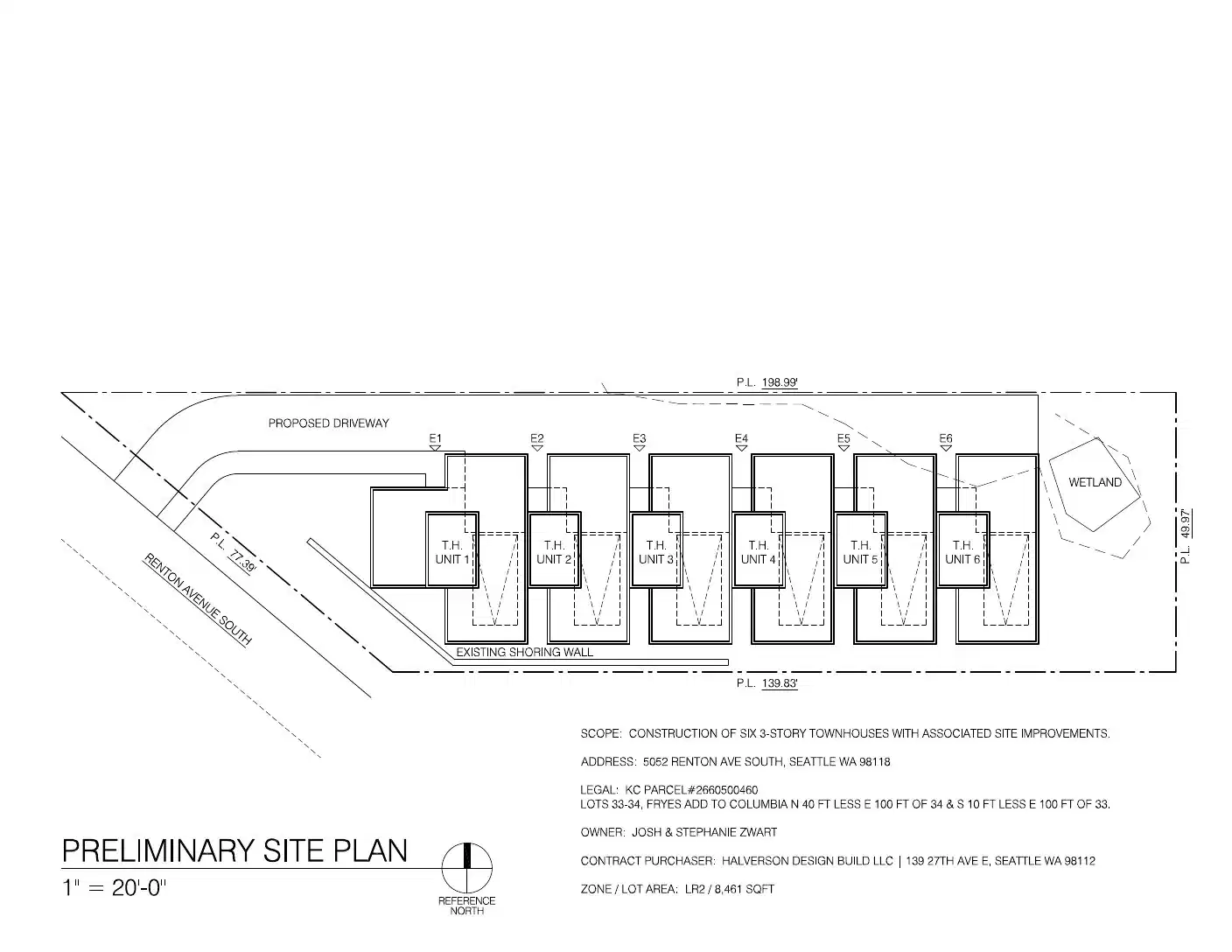 Site plan for 5052 Renton Ave S