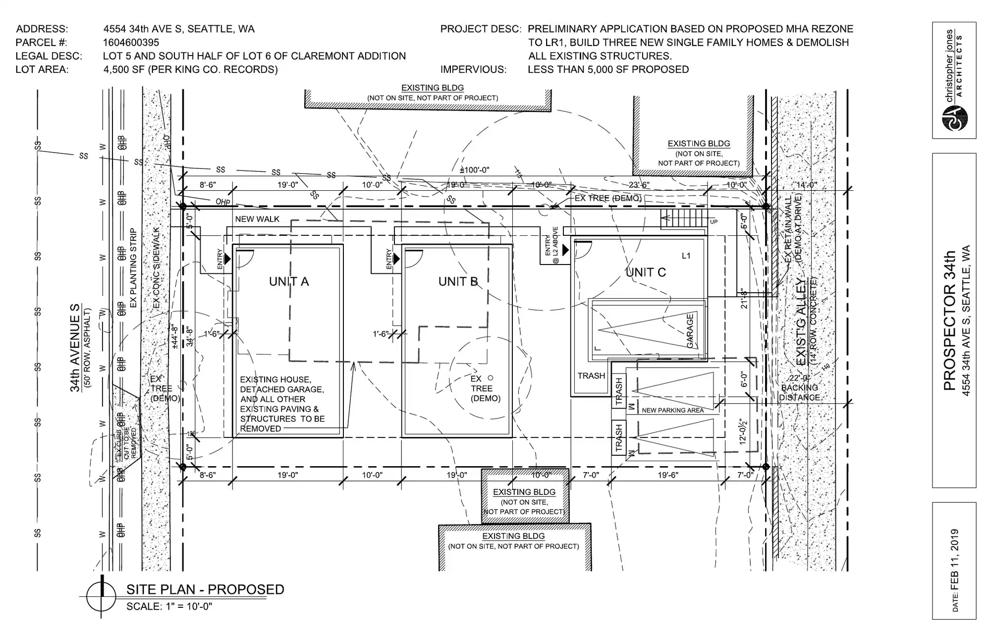Site plan for 4558 34th Ave S