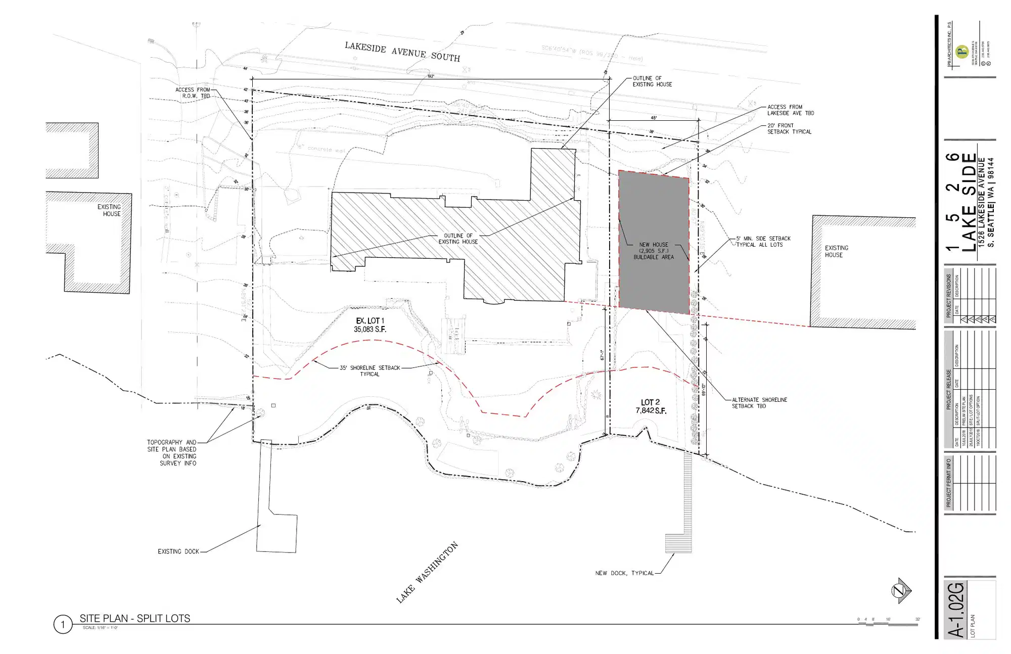 Site plan for 1518 Lakeside Ave S