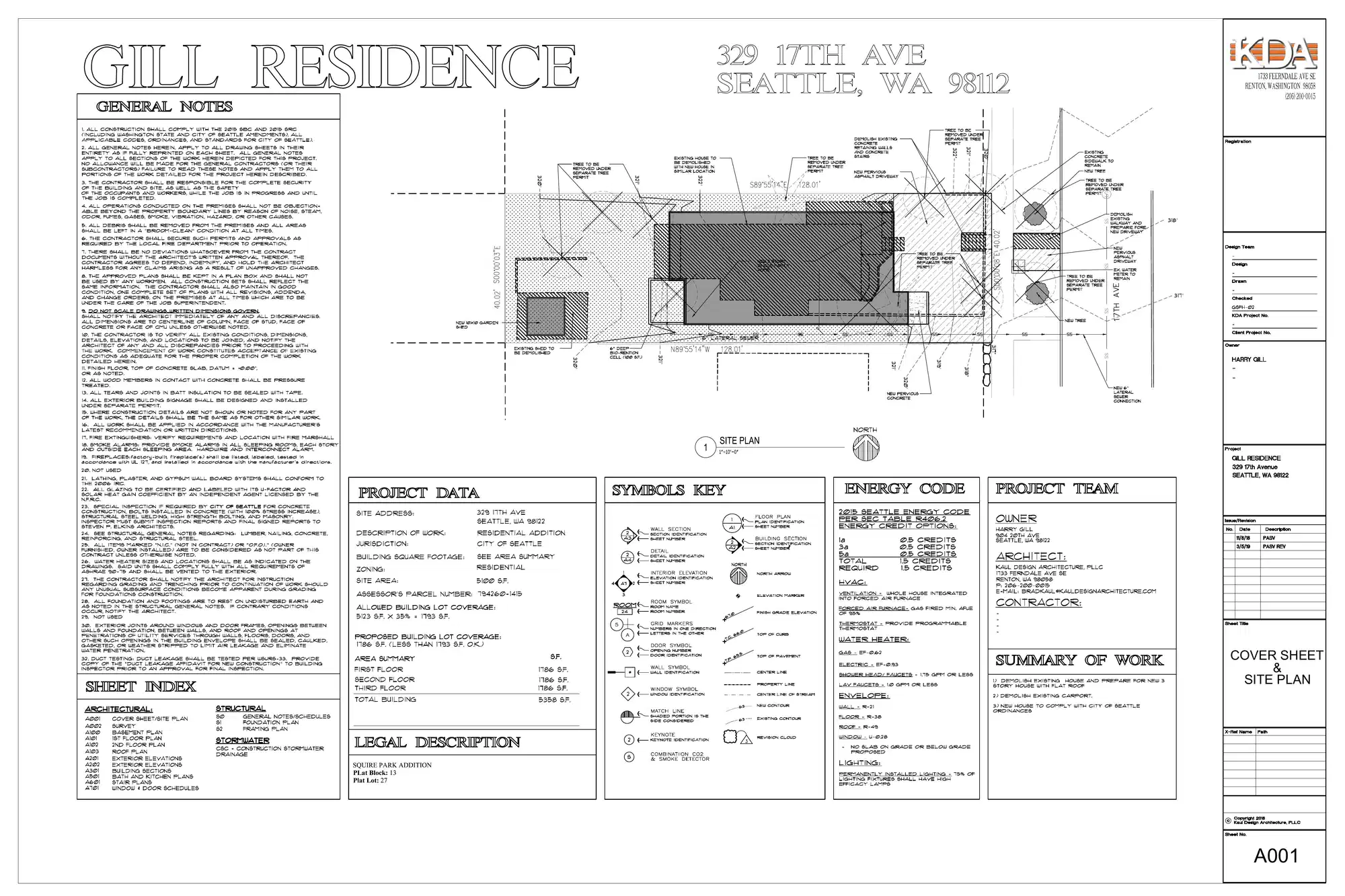 Site plan for 329 17th Ave
