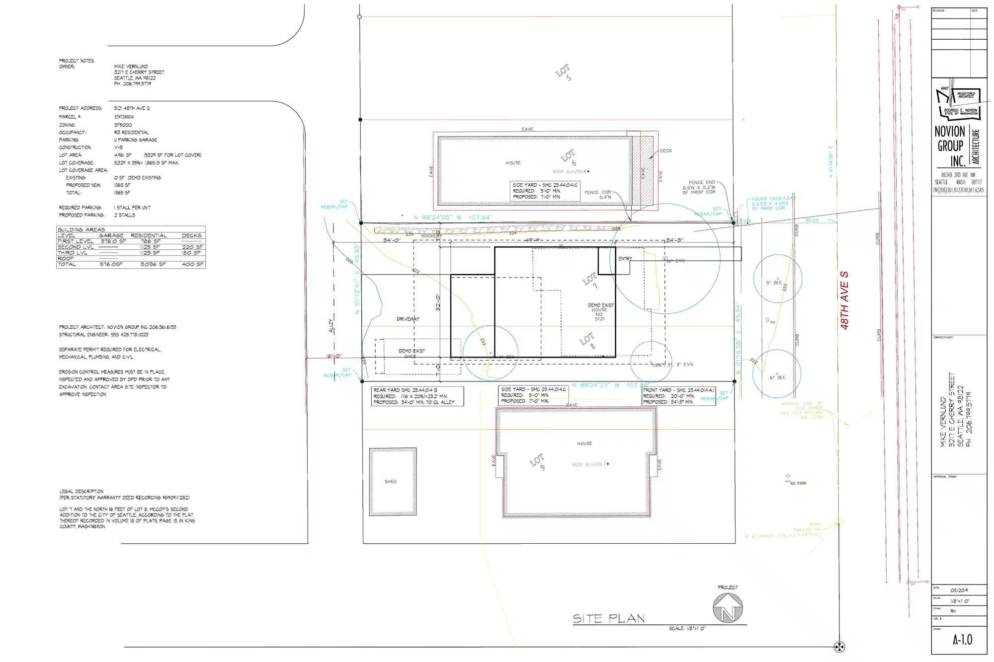 Site plan for 5121 48th Ave S