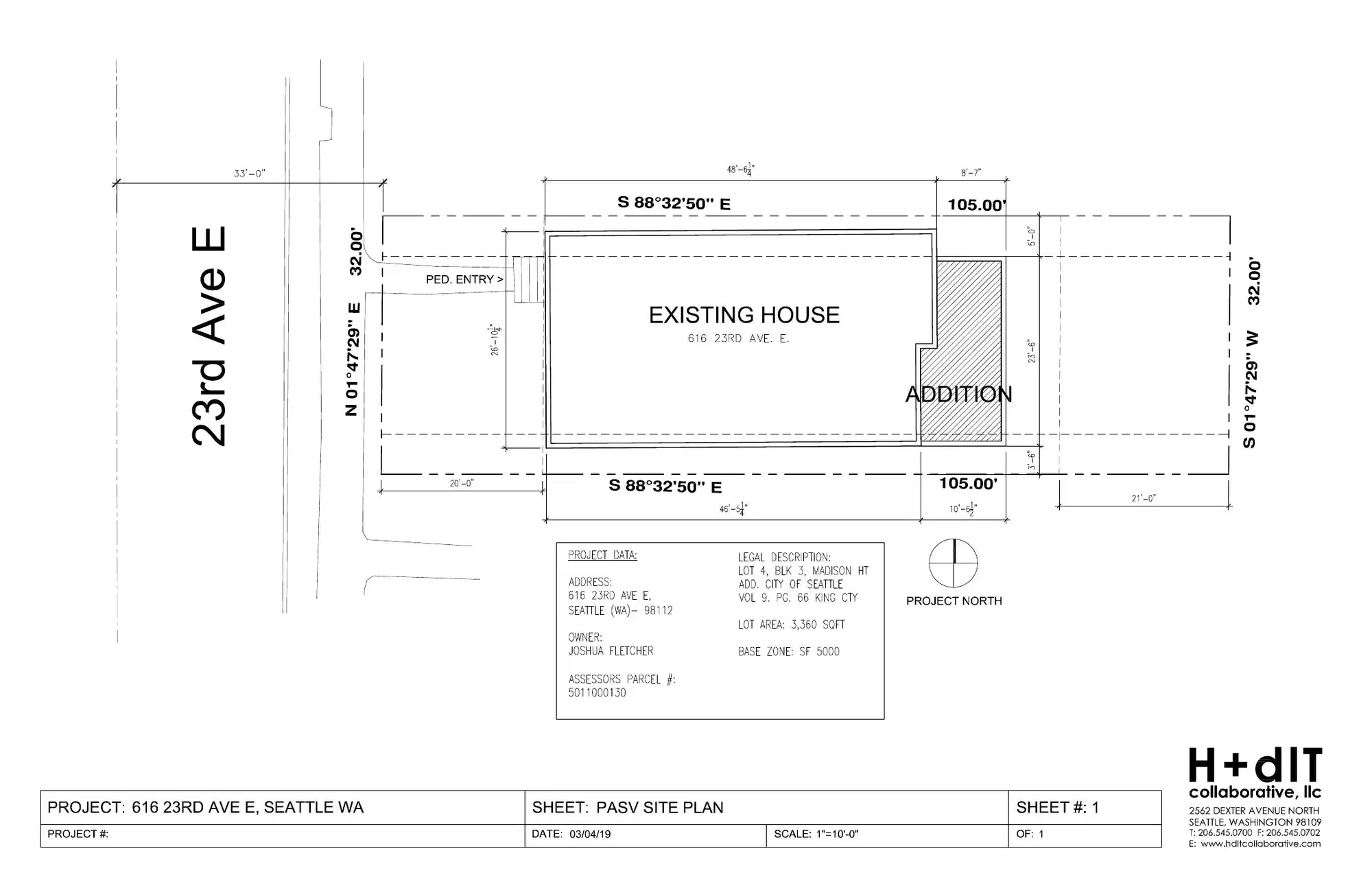 Site plan for 616 23rd Ave E