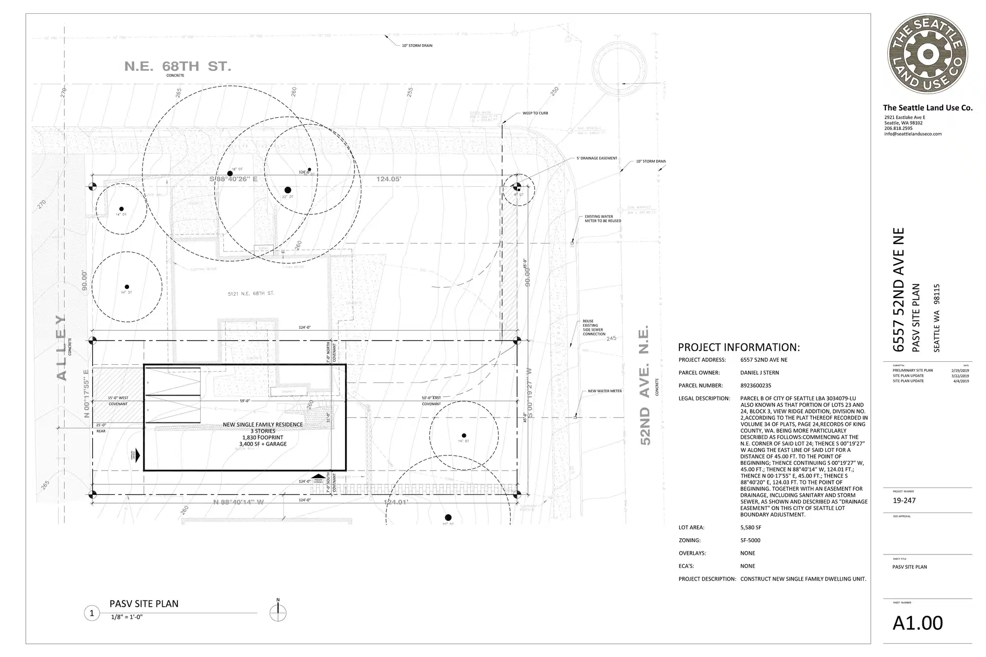 Site plan for 6557 52nd Ave NE