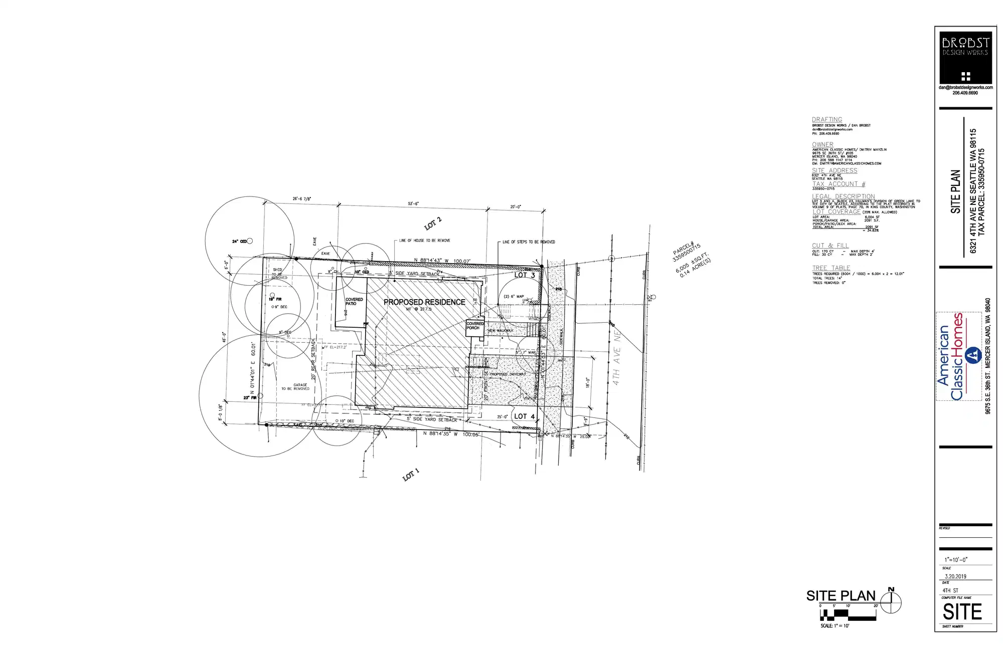 Site plan for 6321 4th Ave NE