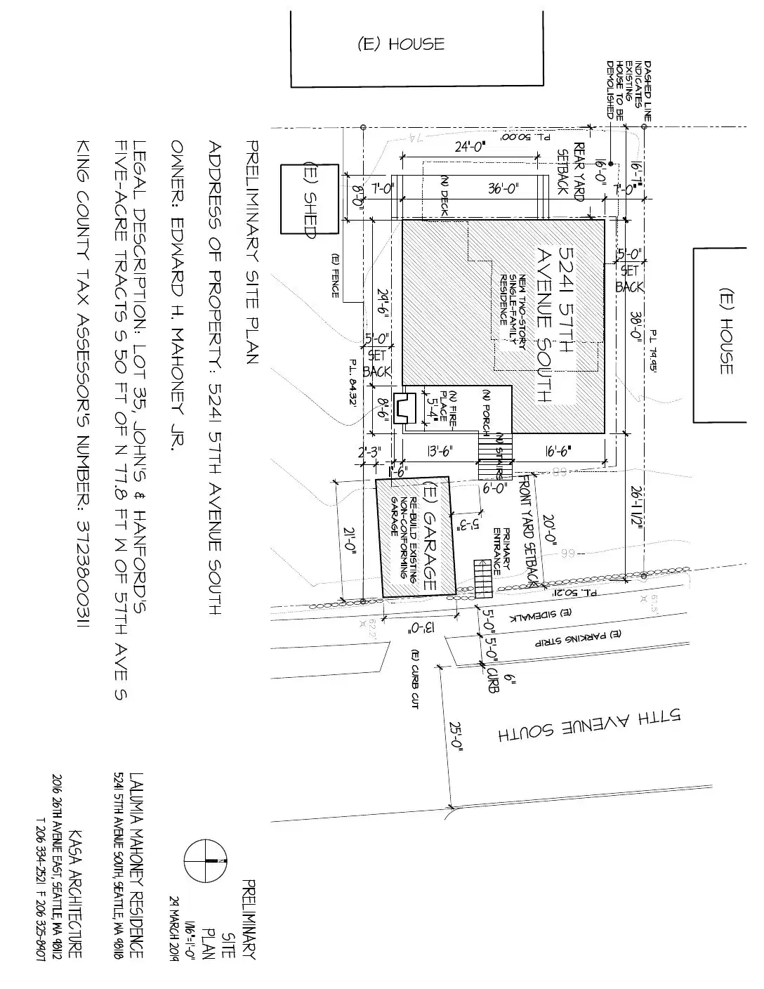 Site plan for 5241 57th Ave S