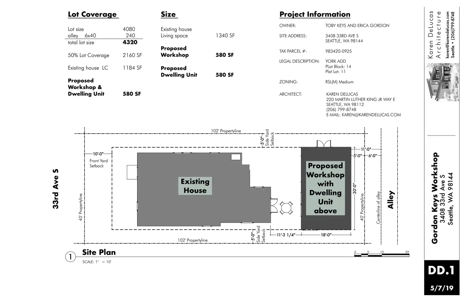 Site plan for 3408 33rd Ave S