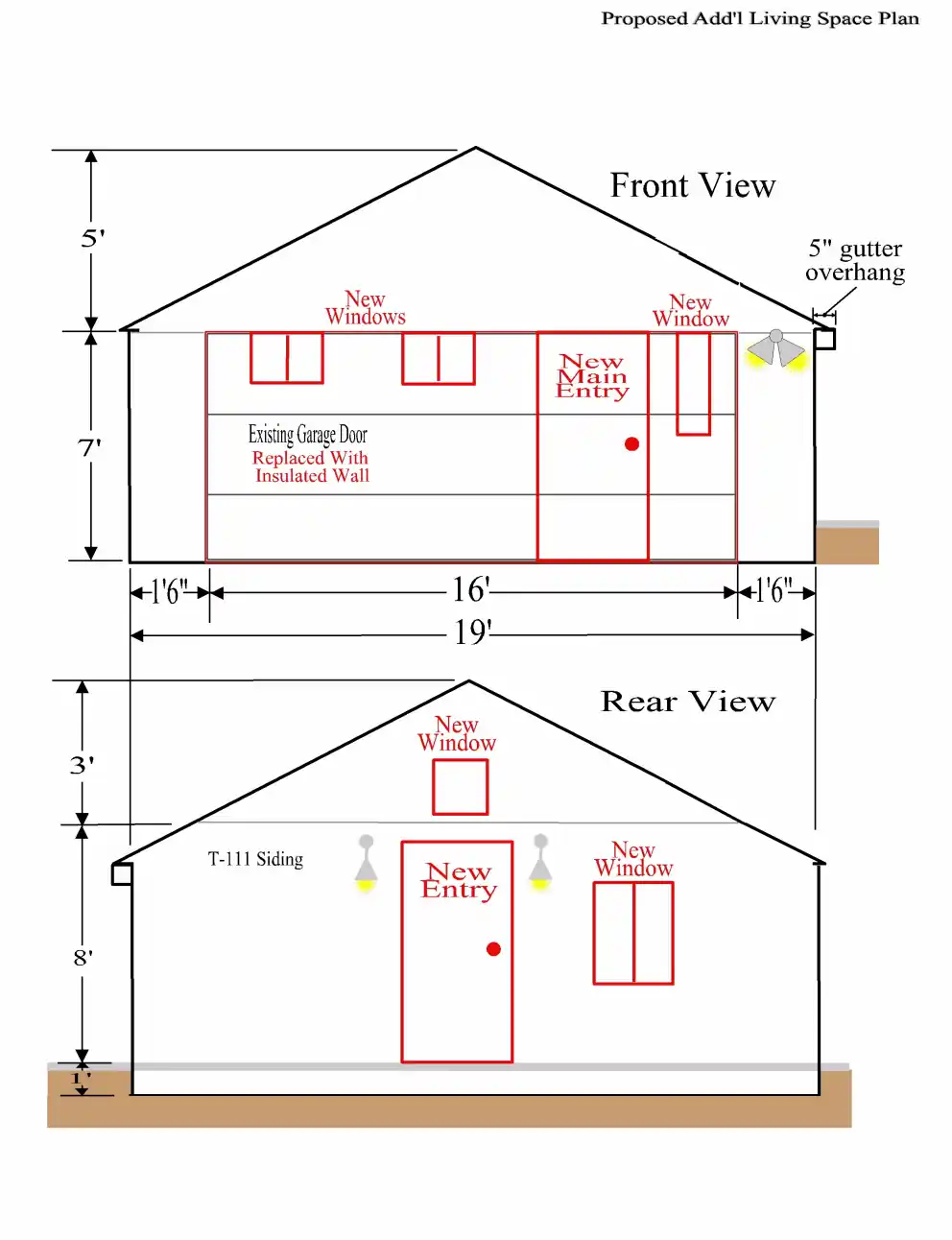 Site plan for 4140 SW Kenyon St