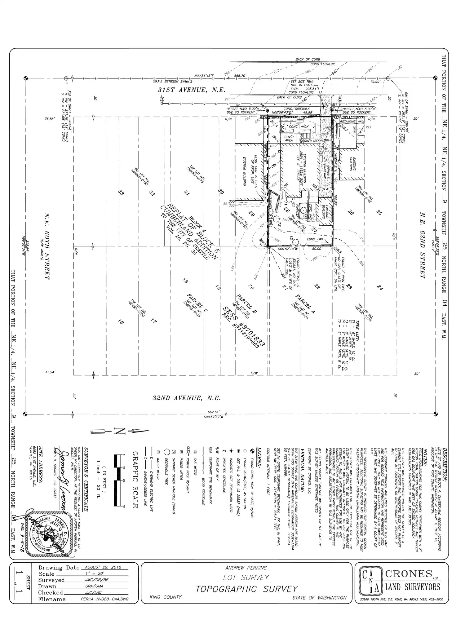 Site plan for 6052 31st Ave NE