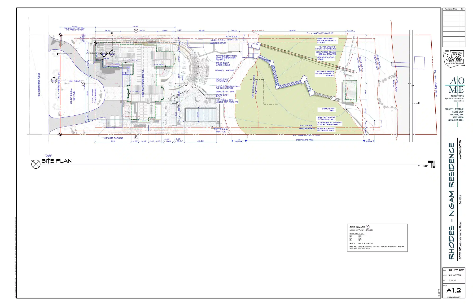 Site plan for 6333 NE Windermere Rd