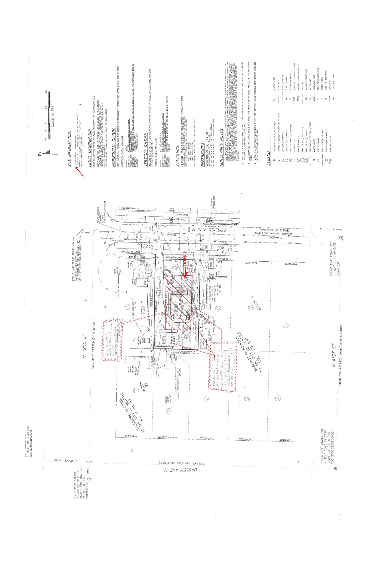 Site plan for 4131 Corliss Ave N